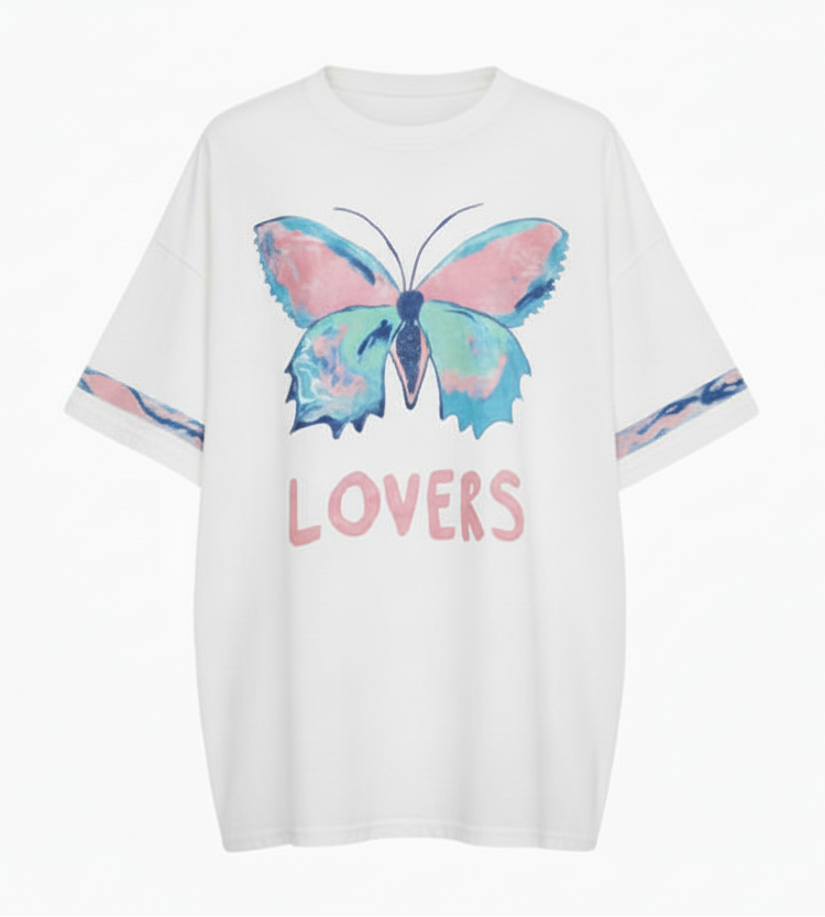 Lovers Butterfly Tee By Frankie White