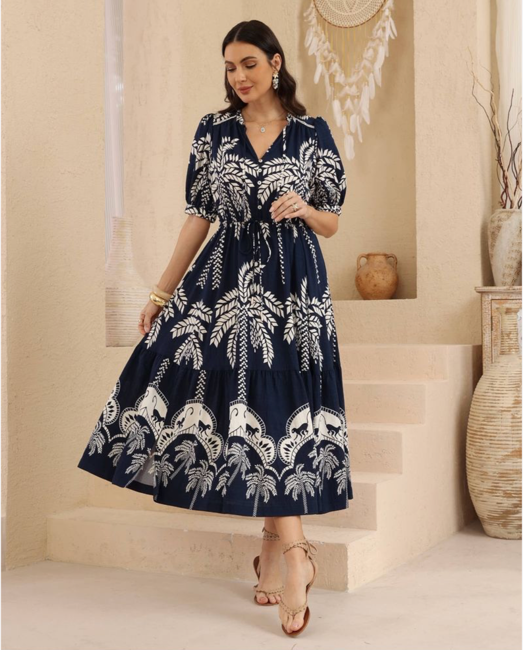 Midnight Safari Maxi Dress