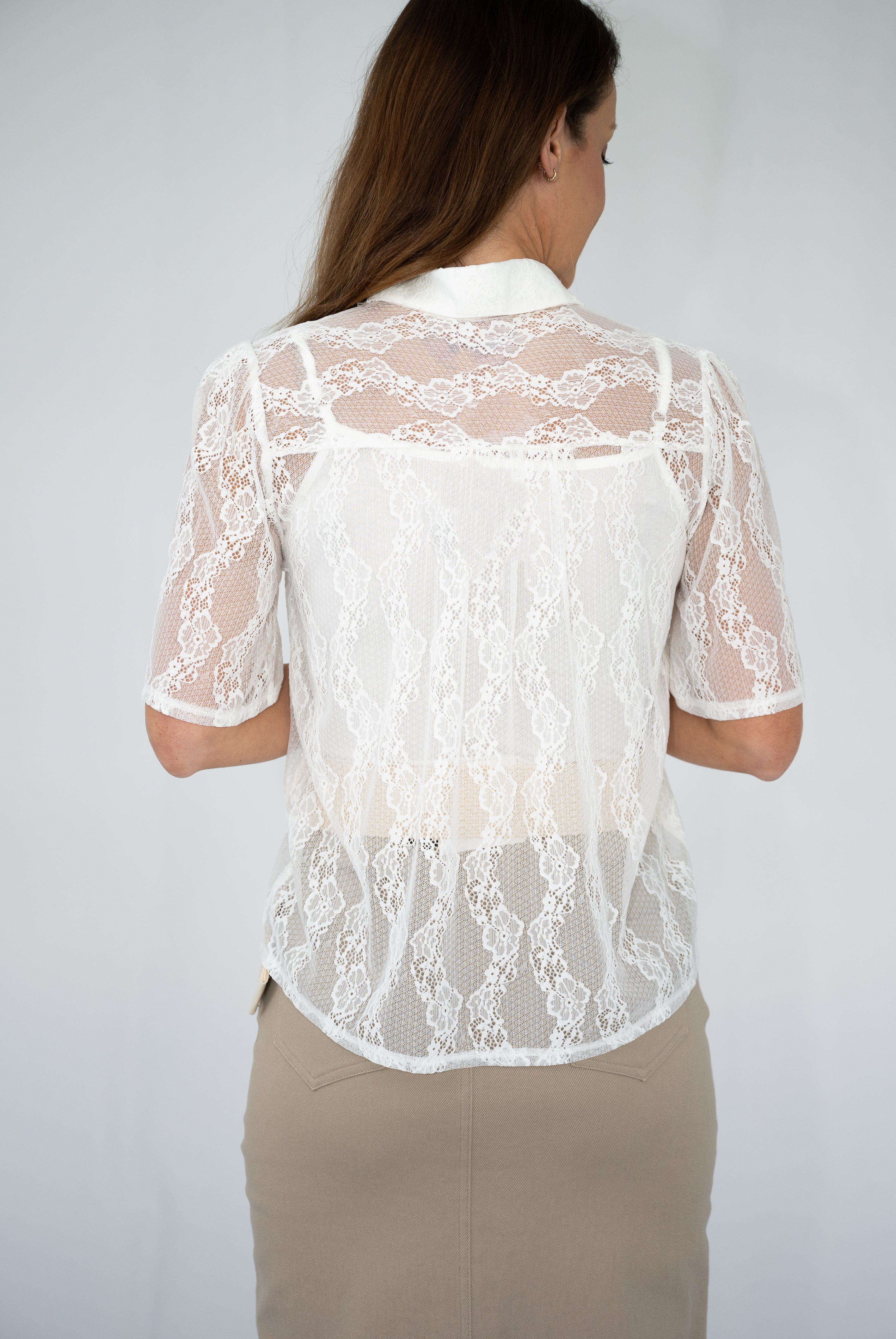 Lux Whisper Lace Blouse & Cami