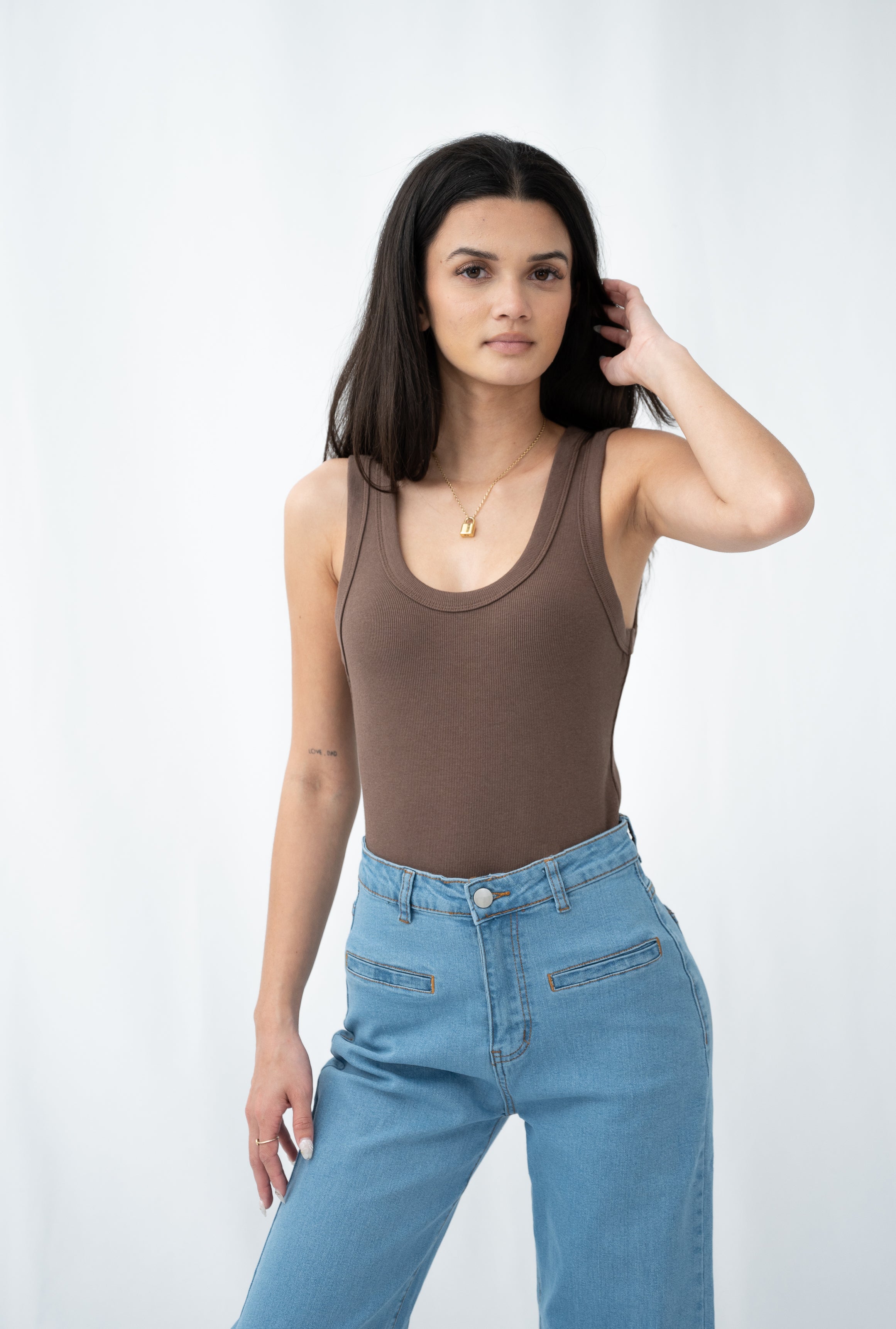 Bobbi Ribbed Singlet Top