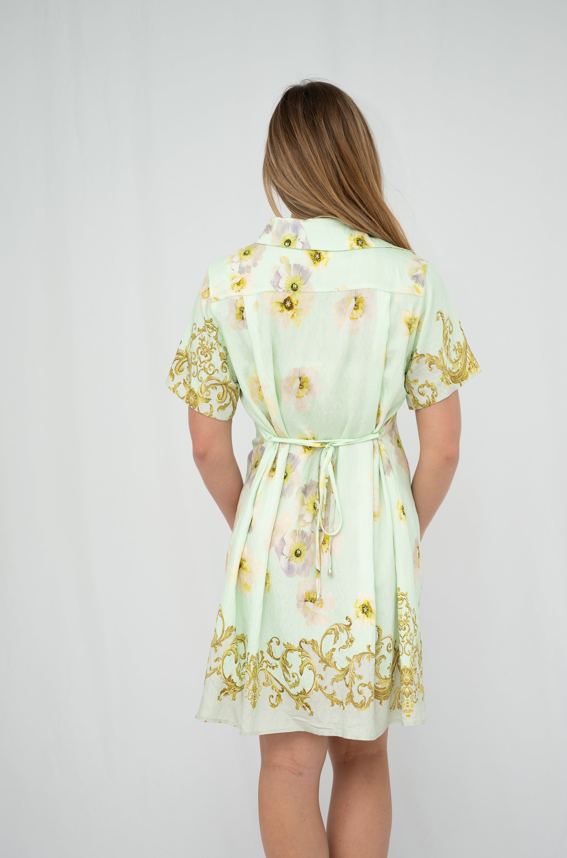 Maggie Shirt Dress Mint