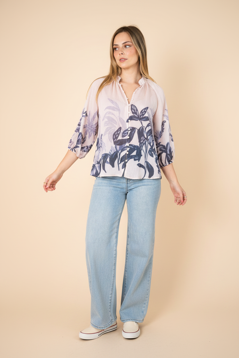 Havana Lyocell Blouse Soft Pink