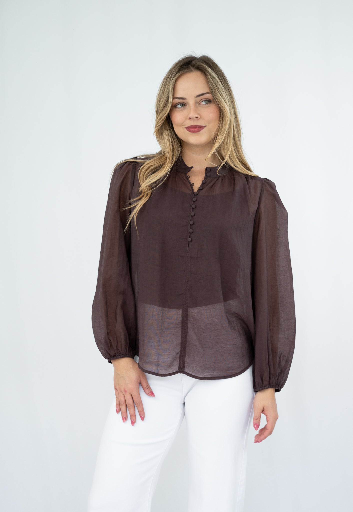 Nevena Blouse Chocolate