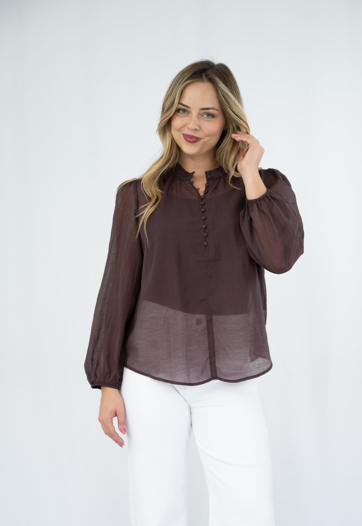 Nevena Blouse Chocolate