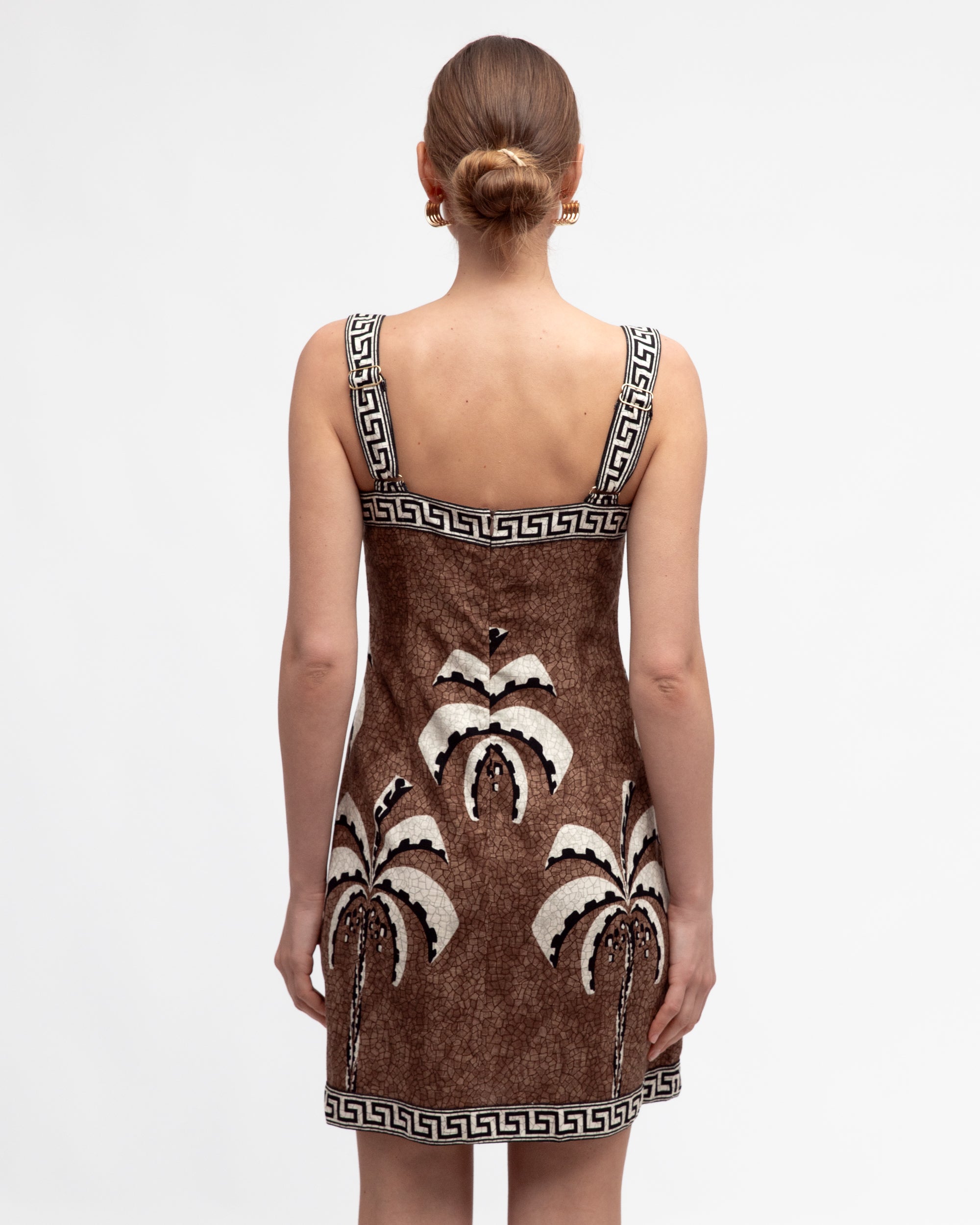 Tropical Mosaic Mini Dress