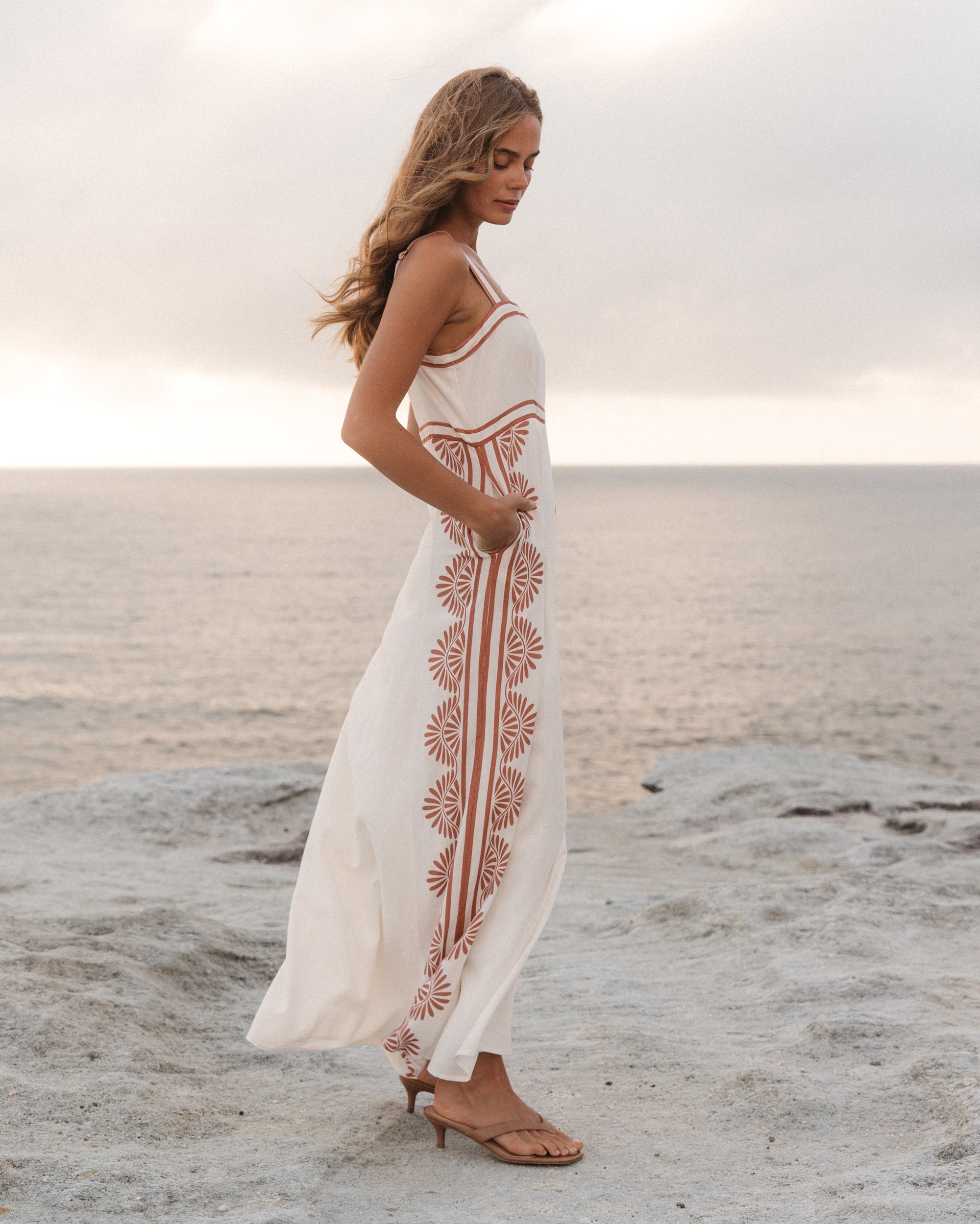 Naiad Line Maxi Dress