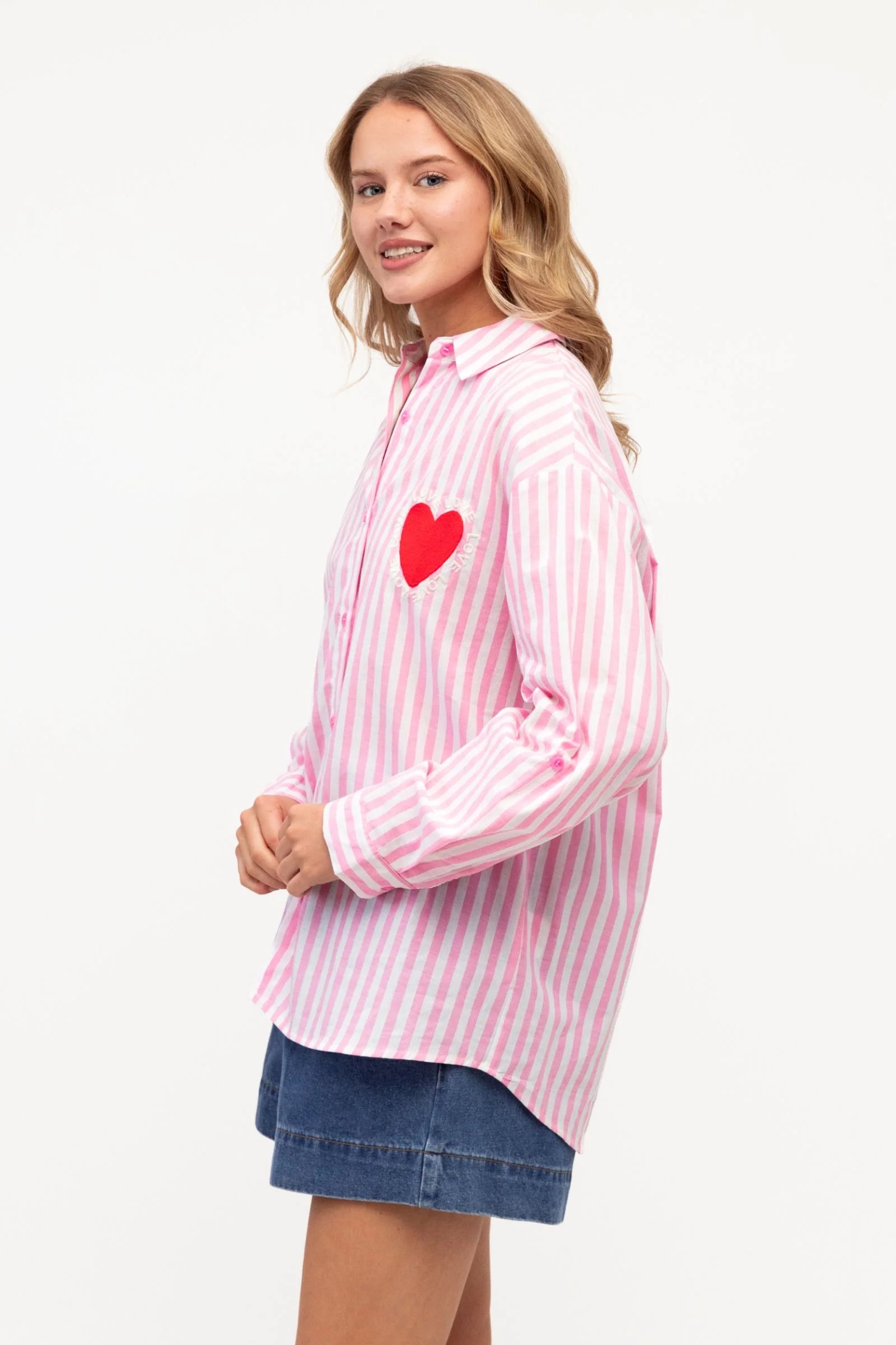 Eloise Heart Embroidered Shirt