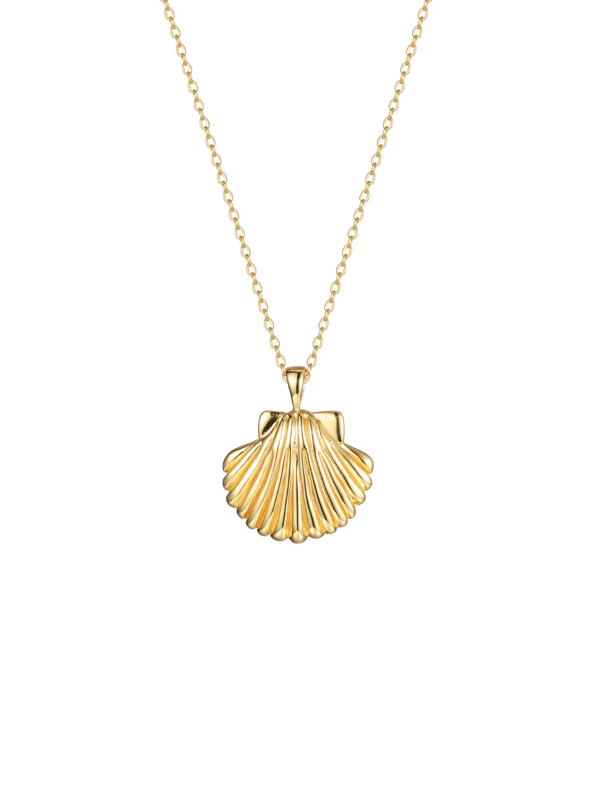 Sun Shell Necklace in 18k Gold Vermeil