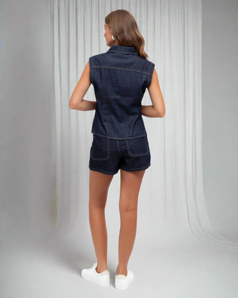 Indigo Denim Vest