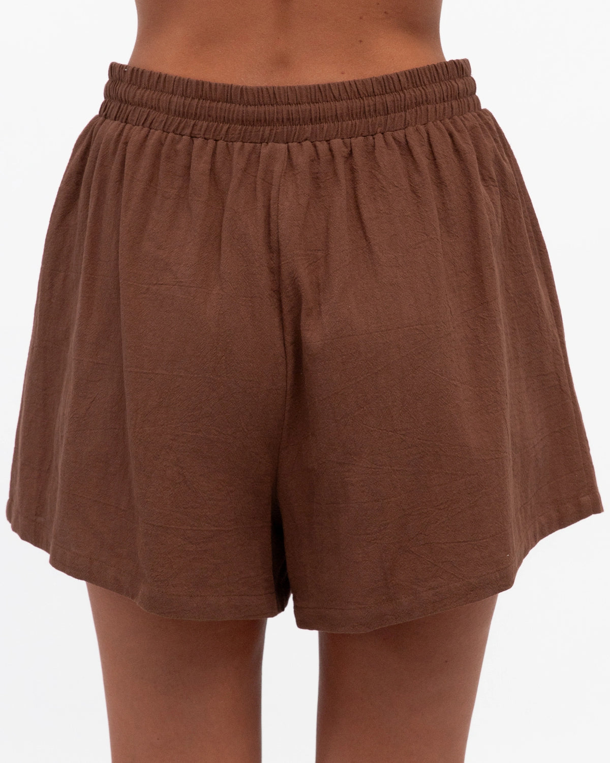 Tie Front Top & Short Set Chocolate