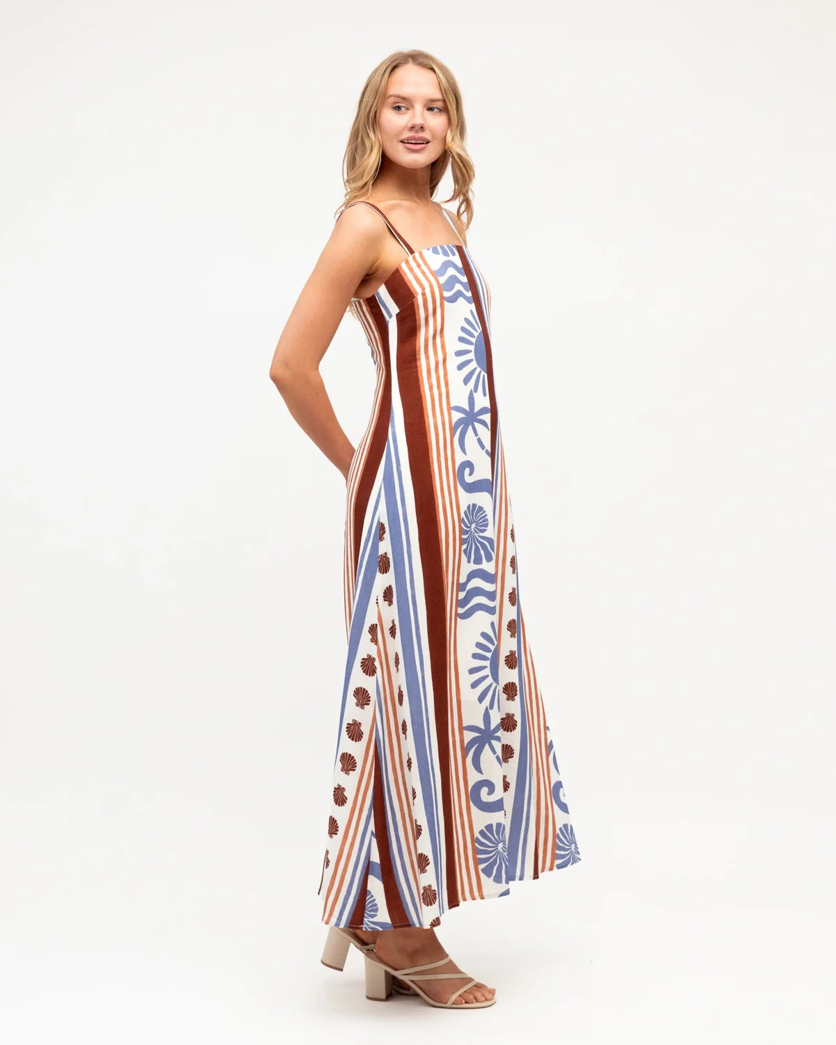 Mediterranean Sea Maxi Dress