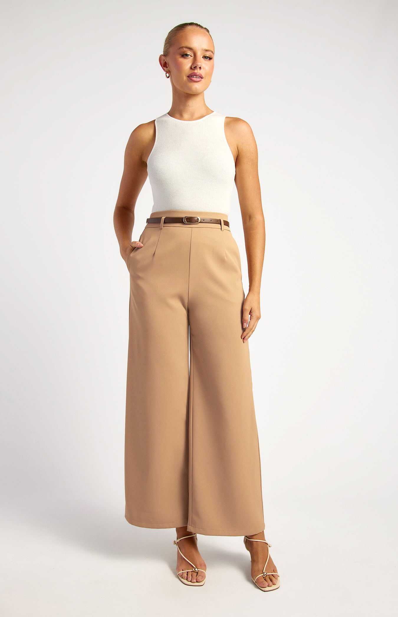 Tiffany Straight Leg Pant Mocha