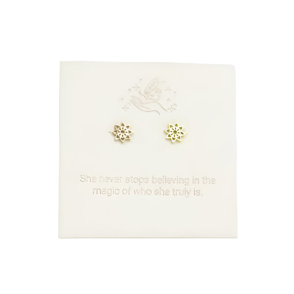 Yantra Earrings in Gold or Silver