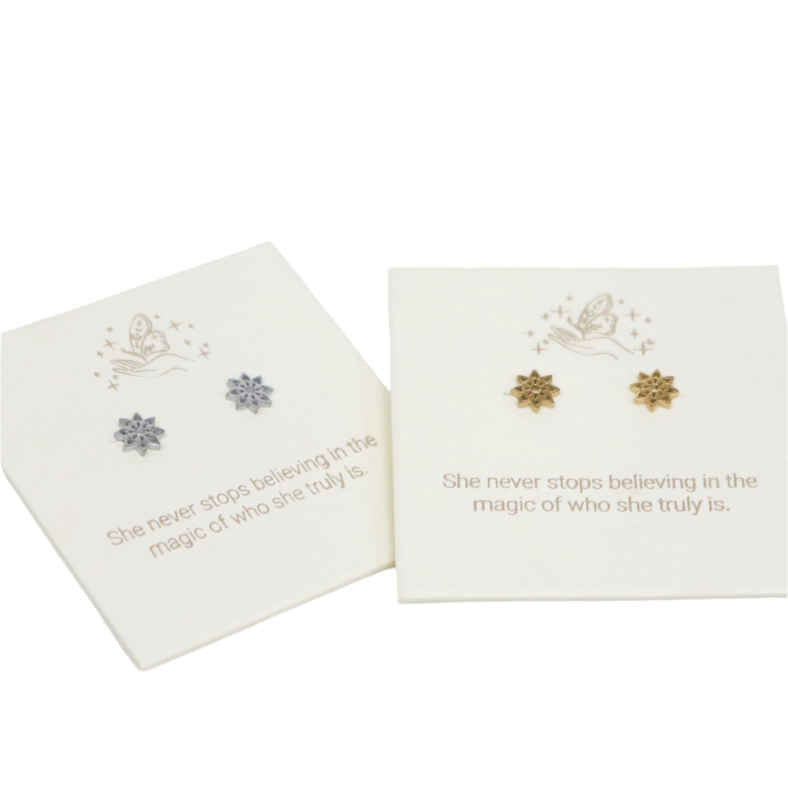 Yantra Earrings in Gold or Silver