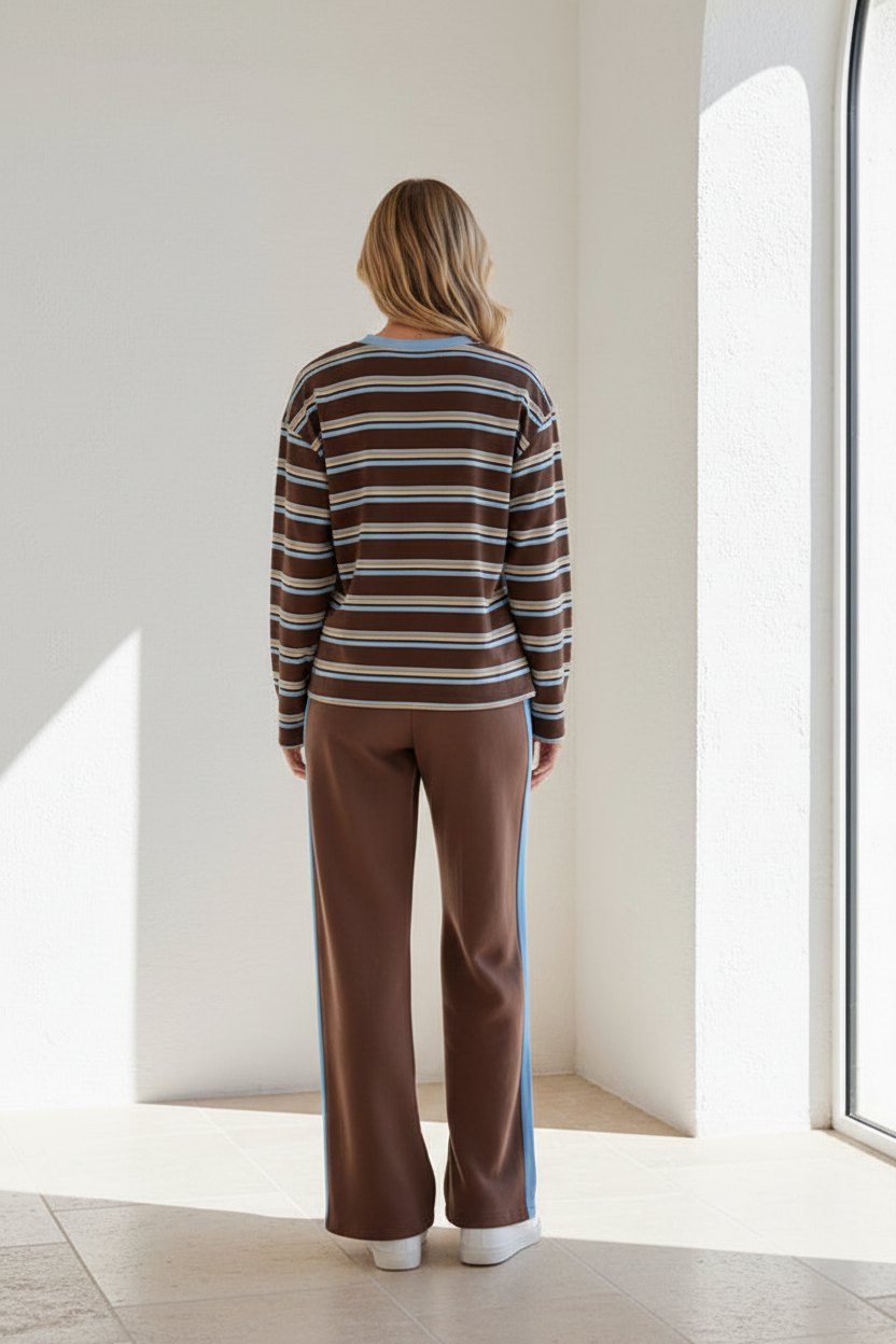 Jay Jersey Top & Cotton Pant Set