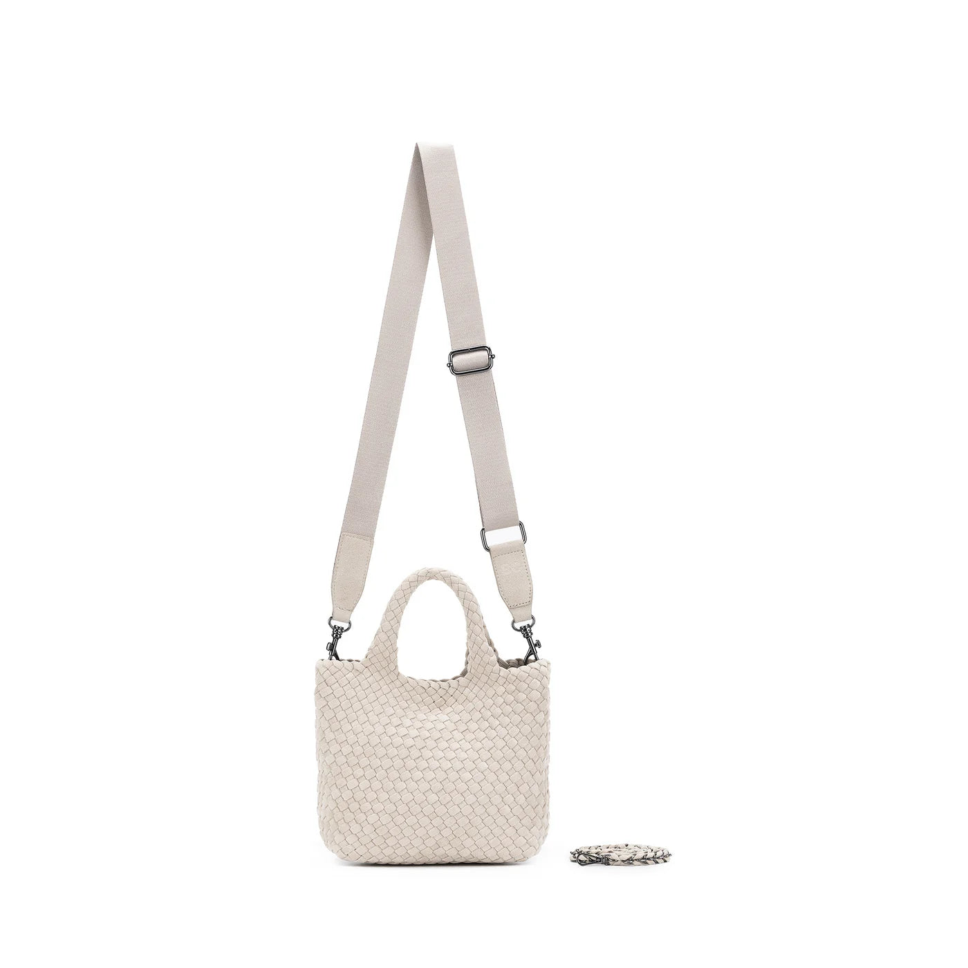 Cherie Creme 2 Piece Suede Mini Handbag