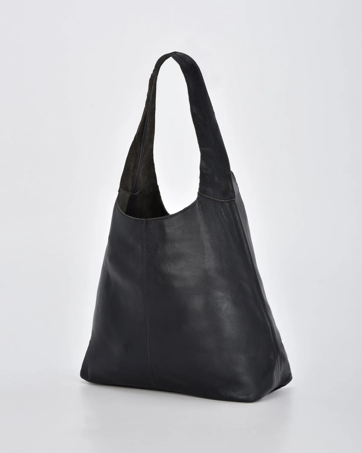 Lynx Black Metallic Leather Hobo Bag
