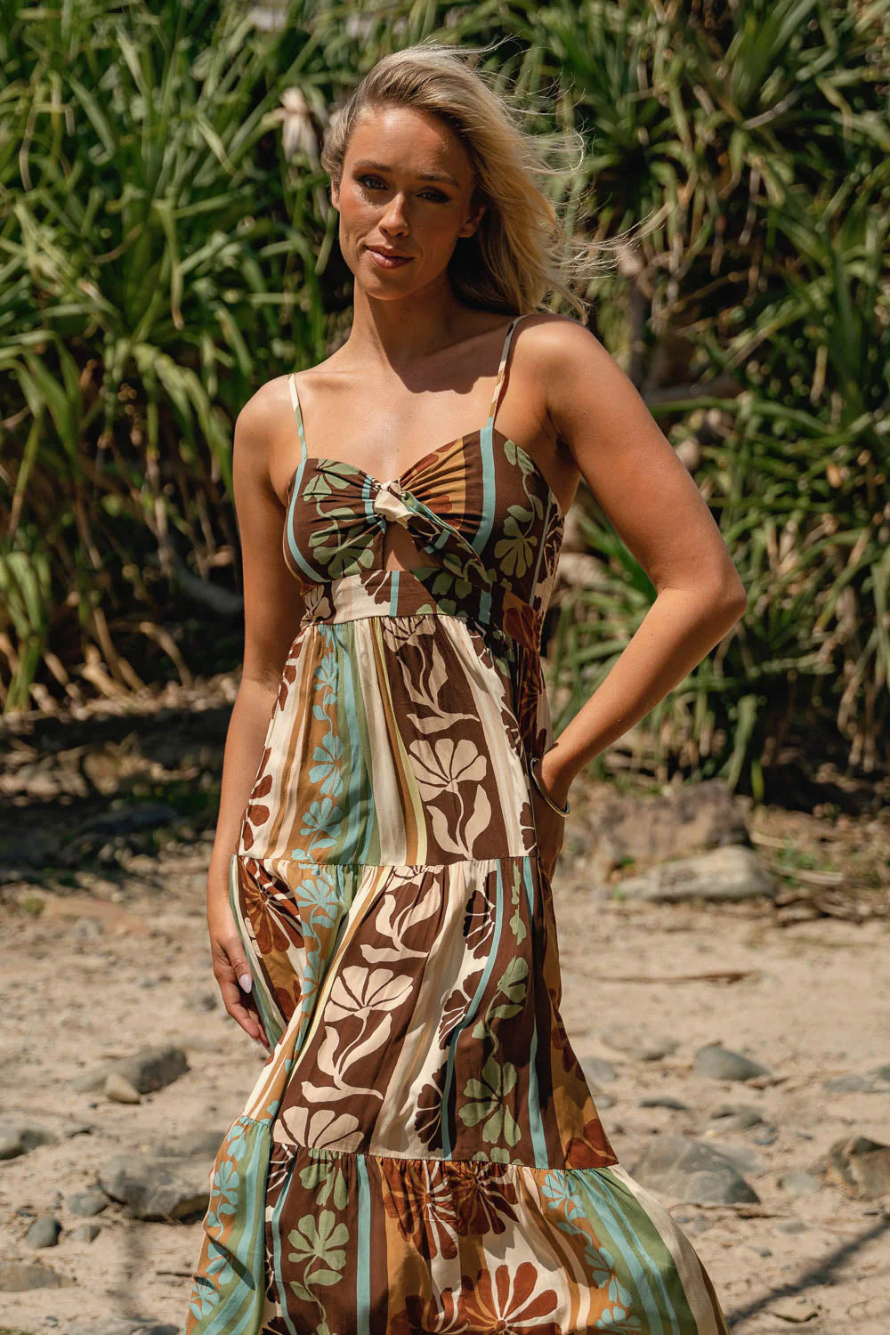Cacao Mist Bambi Maxi Dress