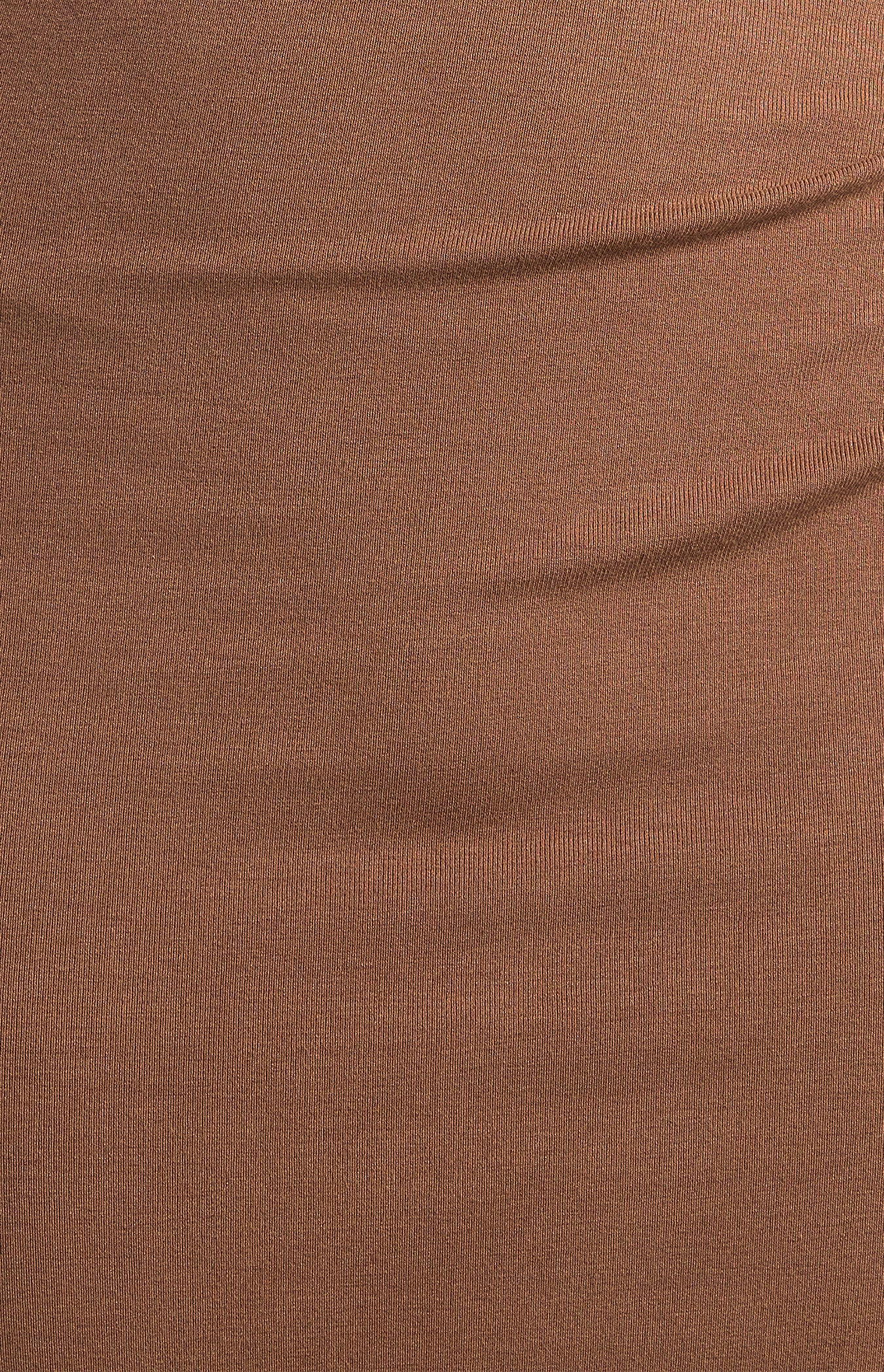 Briana Ruche Detail Midi Dress Chocolate