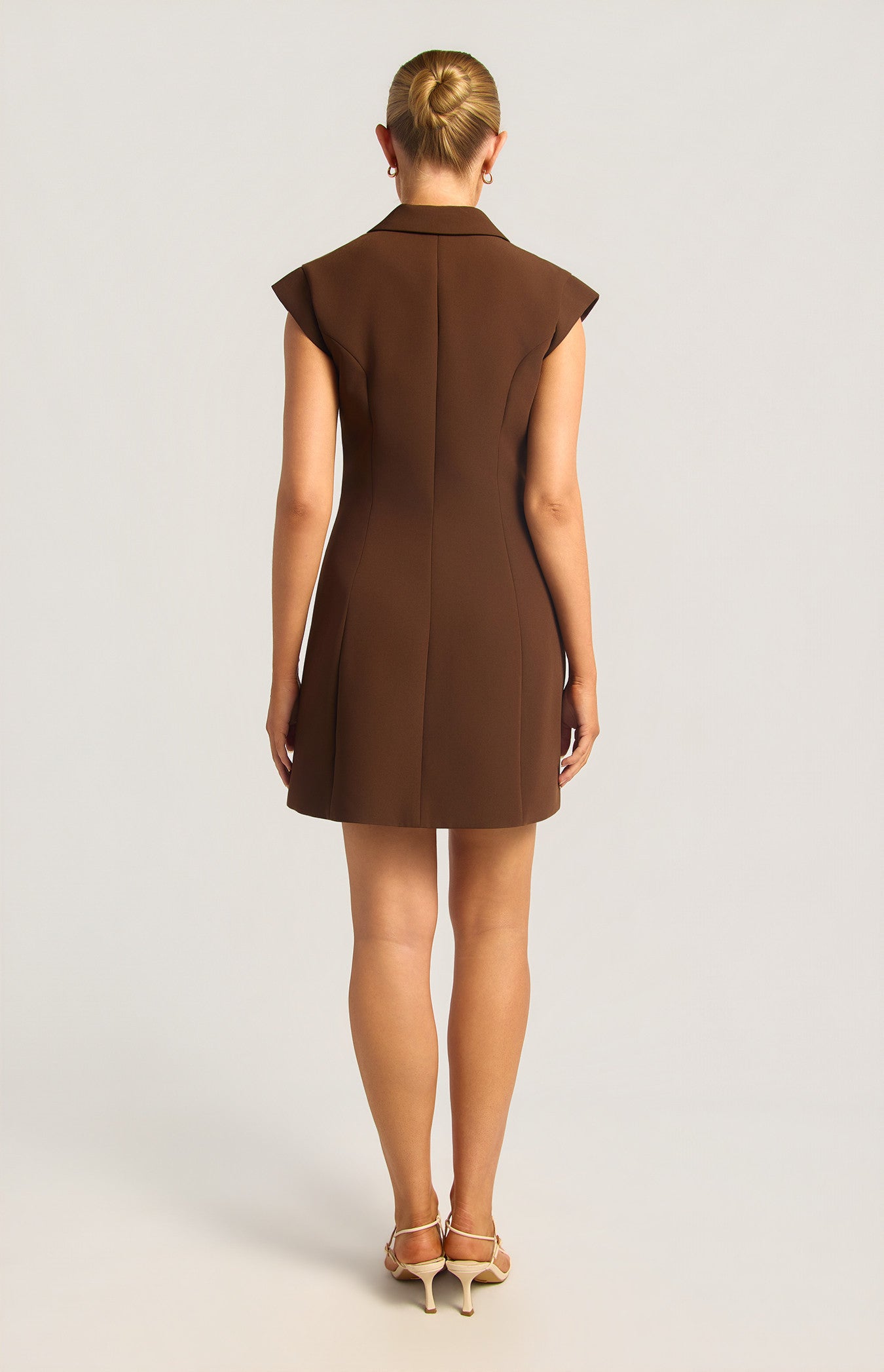 Paige Gold Button Dress Expresso