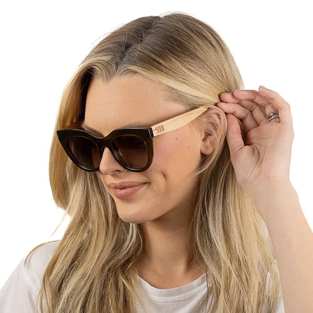SOEK MILLA KHAKI SUNGLASSES