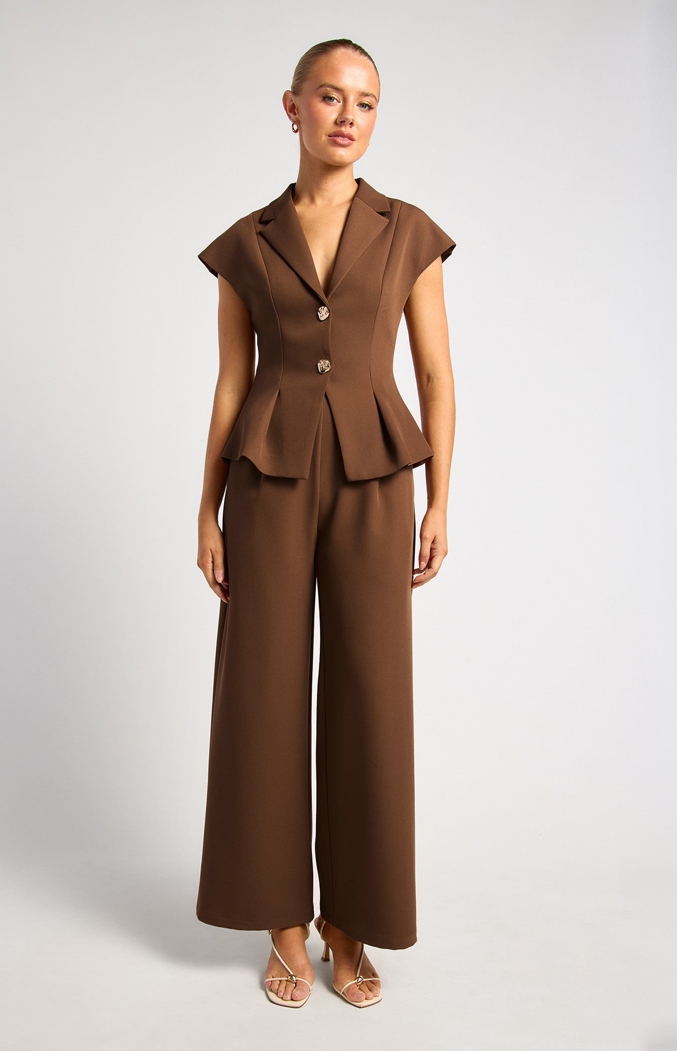 Bree Pleated Cinch Waist & Pant Set