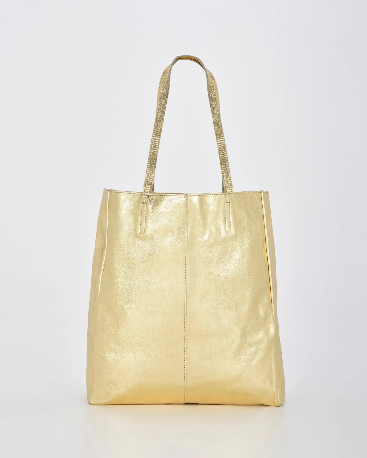 Venus Leather Metallic Hobo - Gold