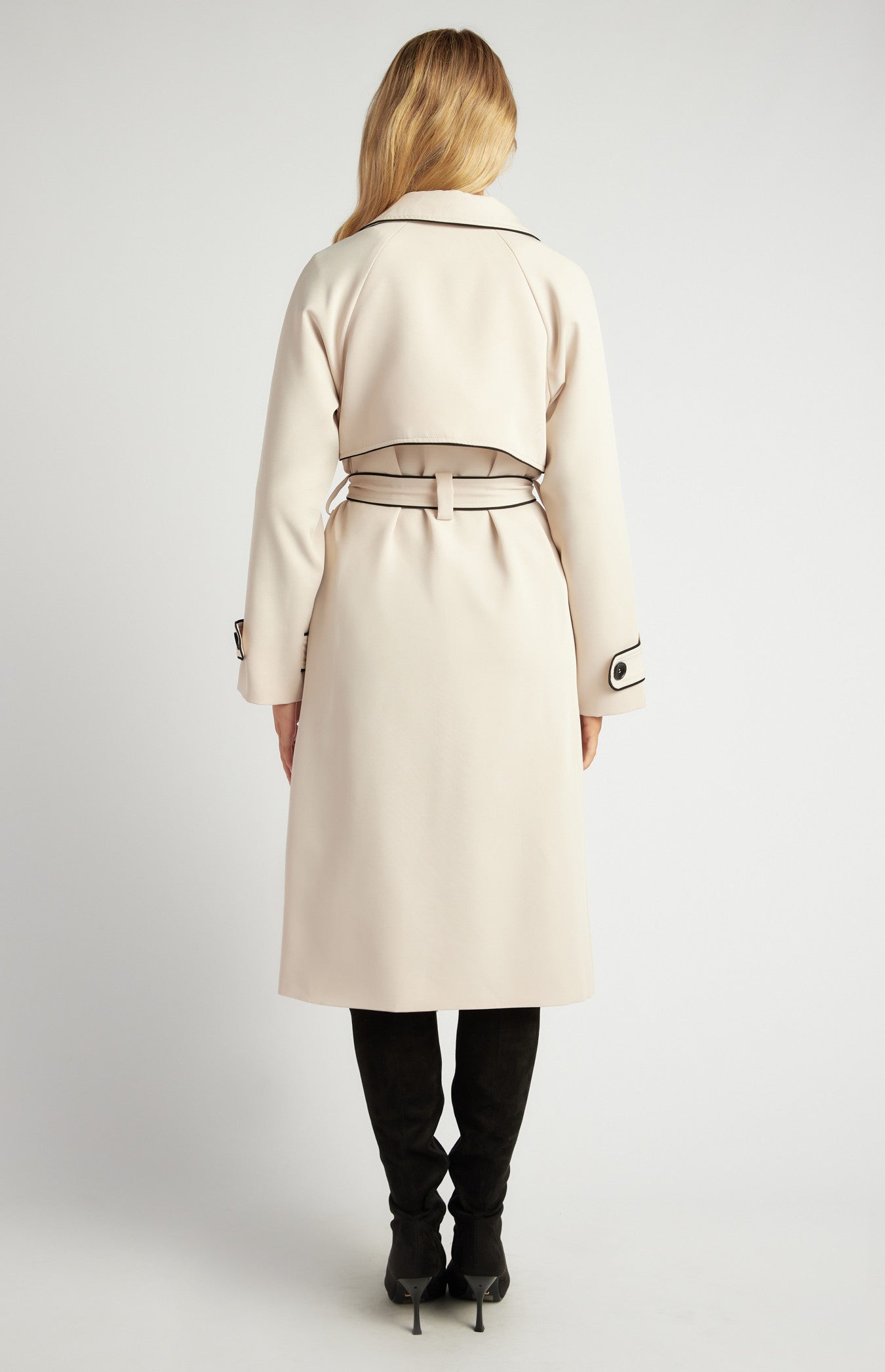 Byron Longline Trench Coat Beige