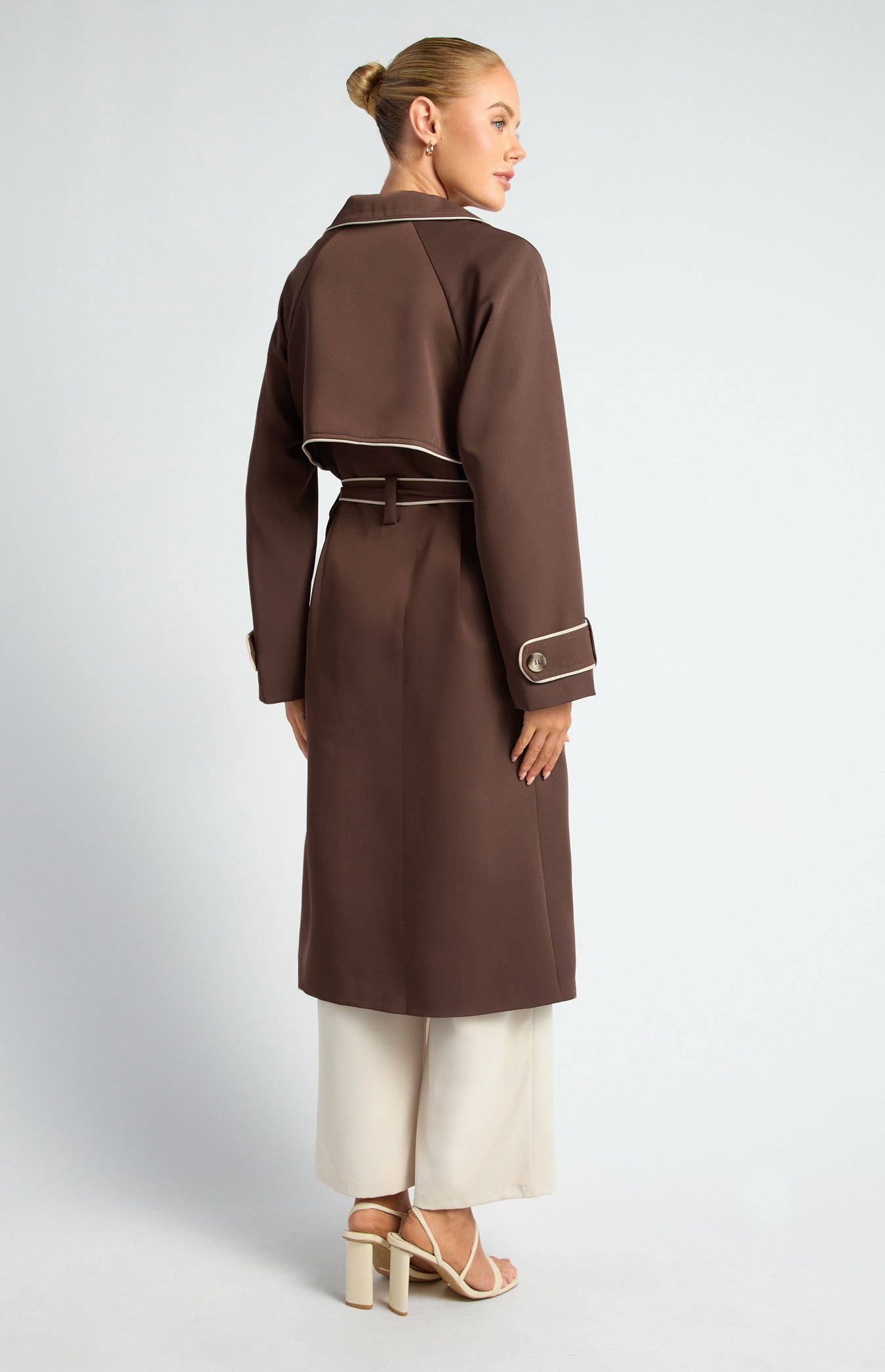 Byron Longline Trench Coat Expresso