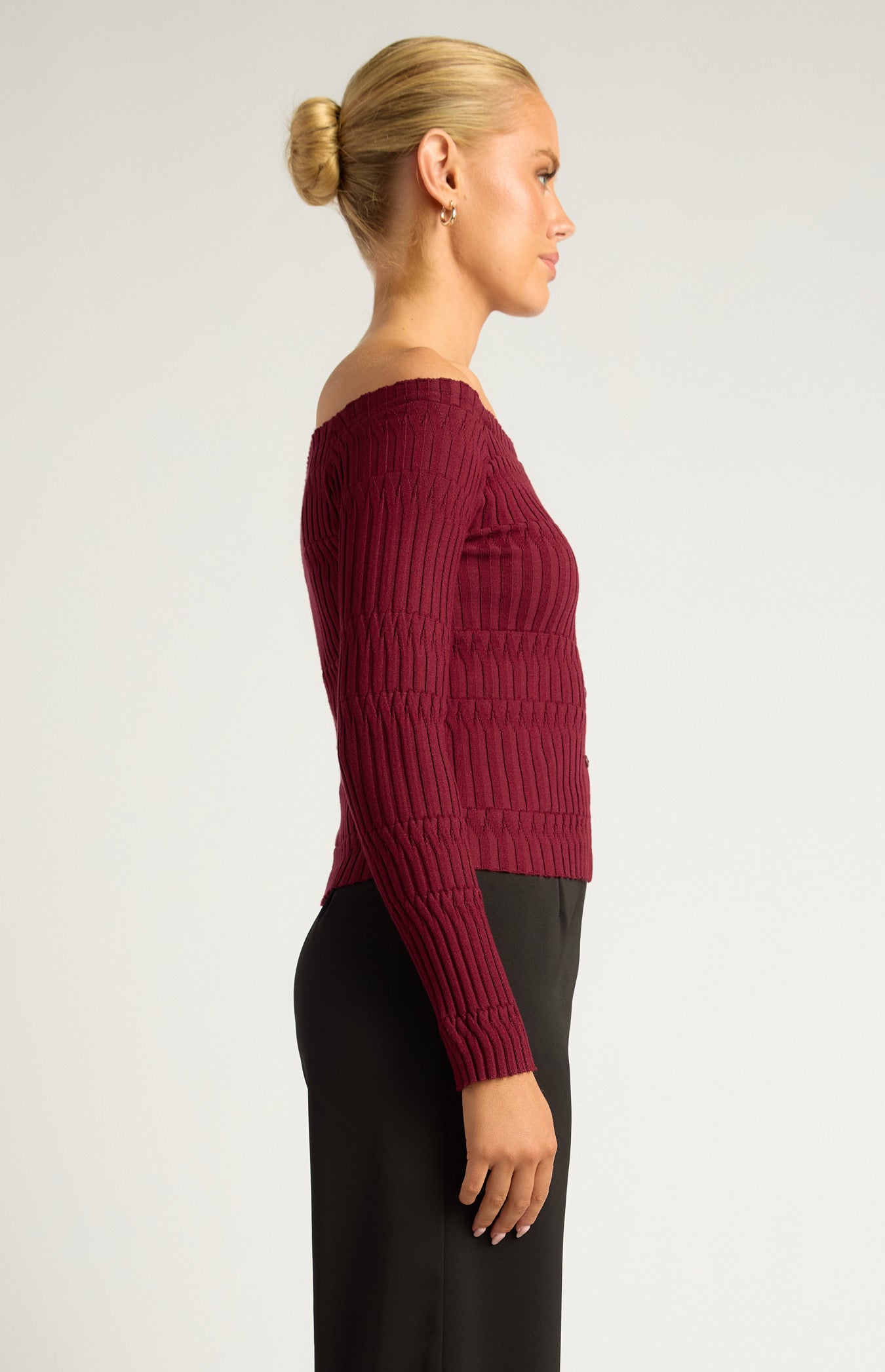 Off Shoulder Knit Top