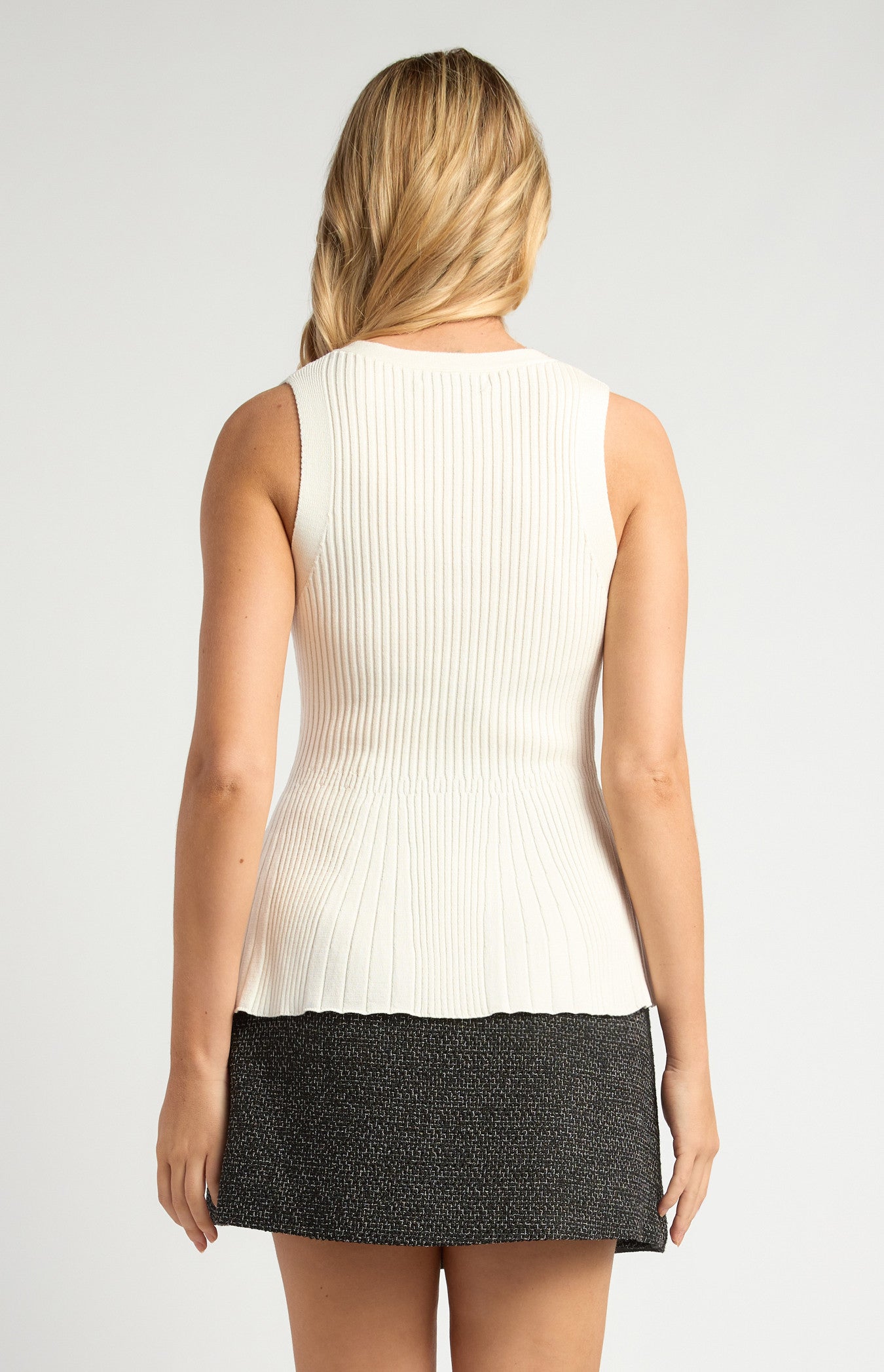 Sachi Knit Vest White