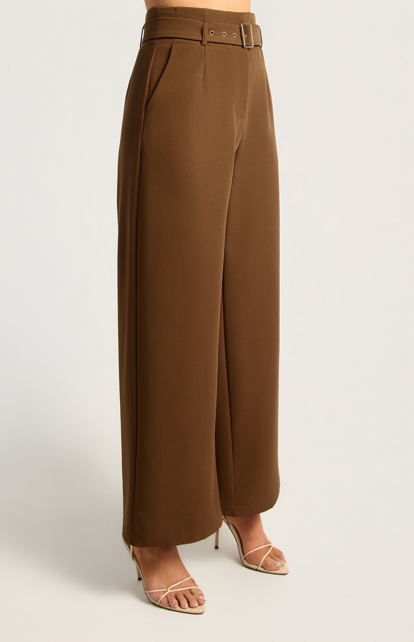 Pia Wide Leg Pants Chocolate