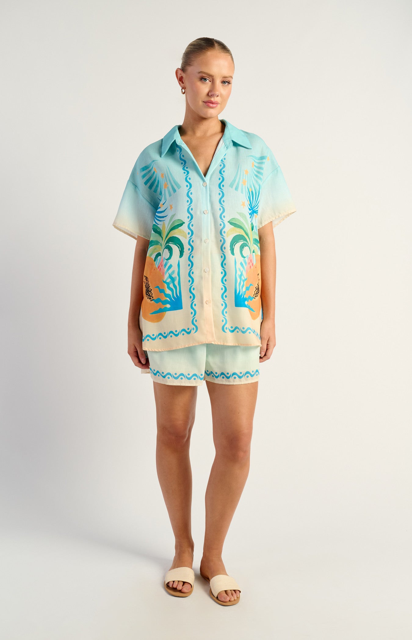 Tropics Placement Print 2 Pce Set