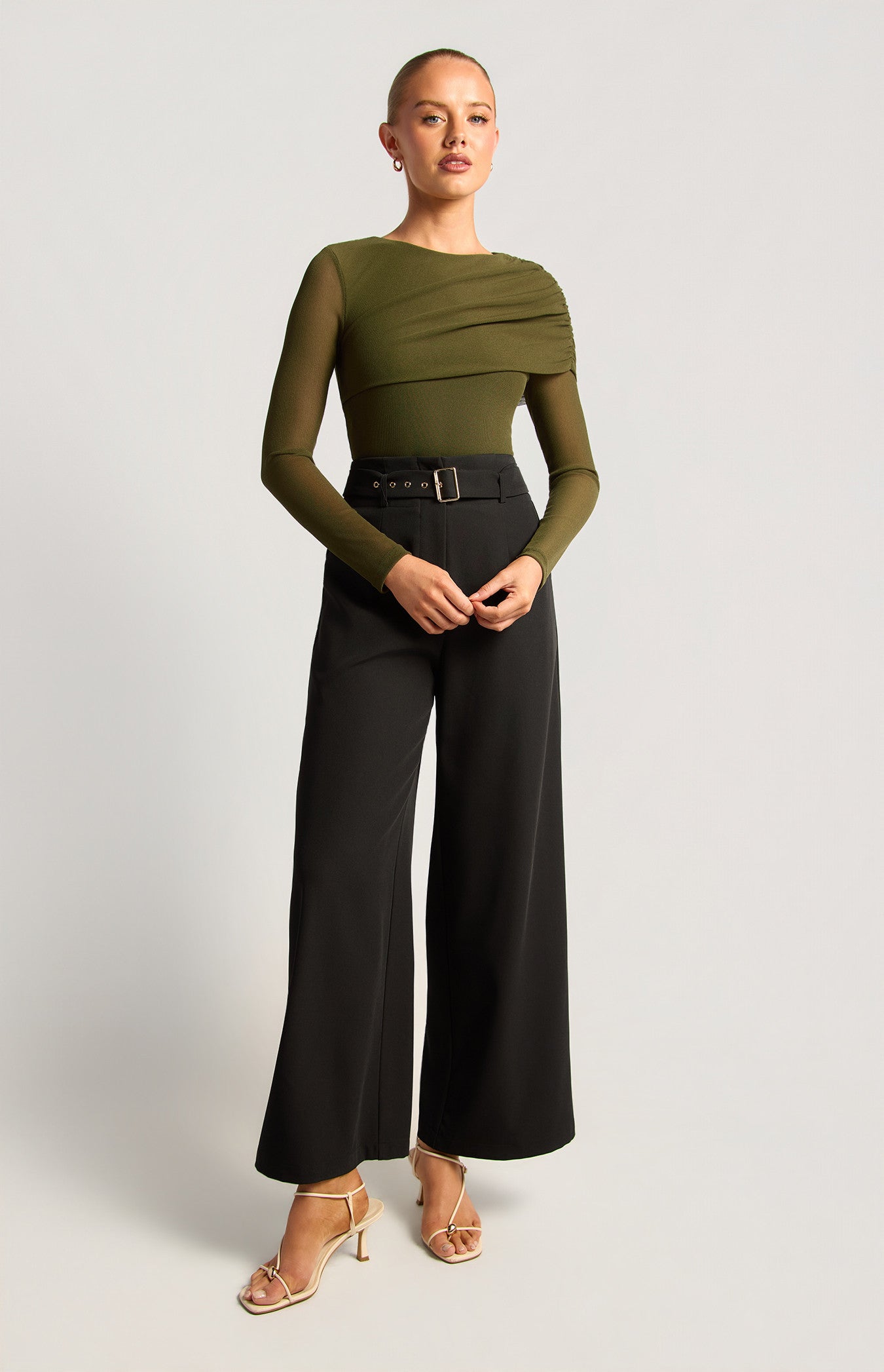 Pia Wide Leg Pants Black