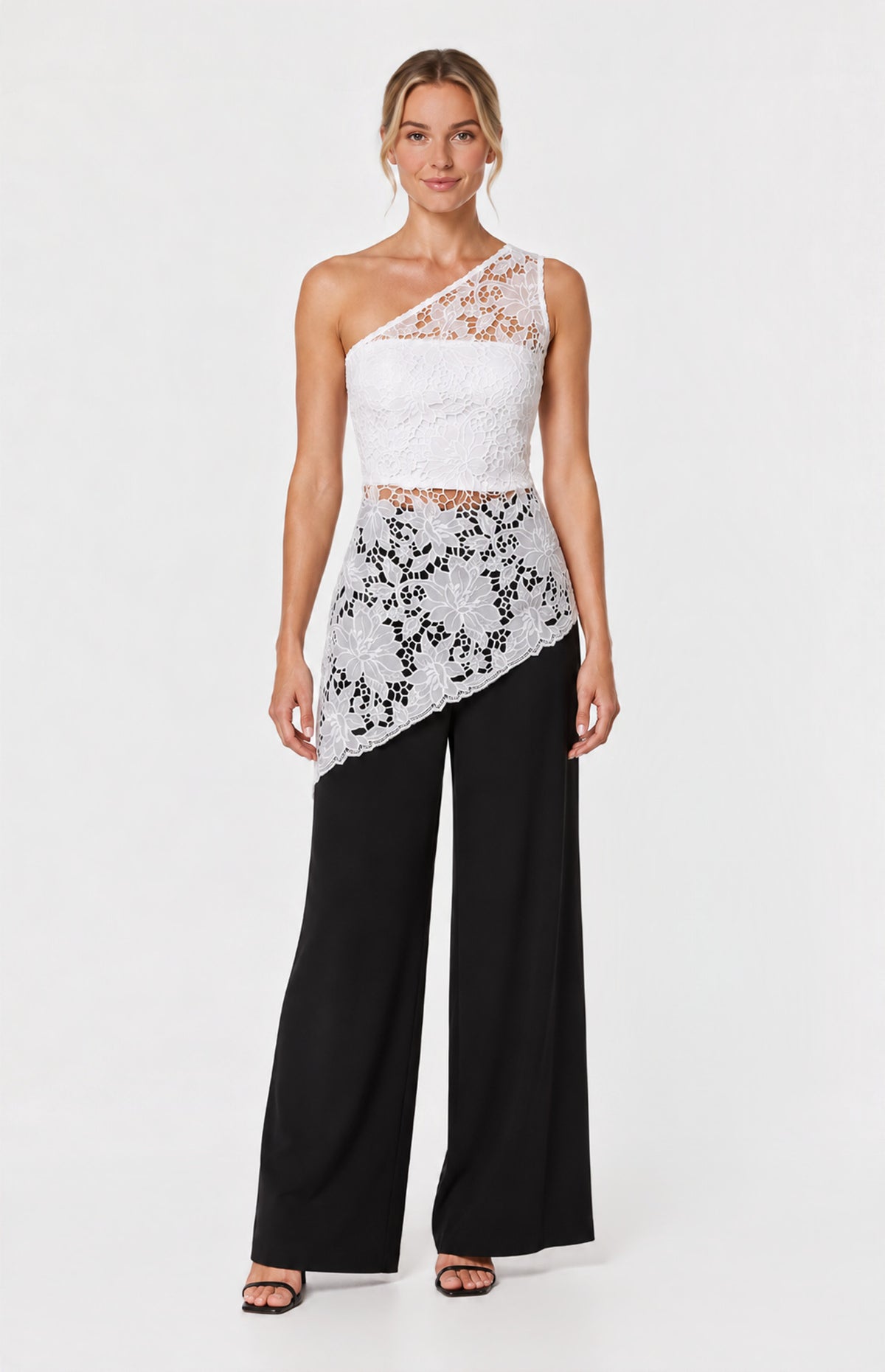 Blase Lace White Top