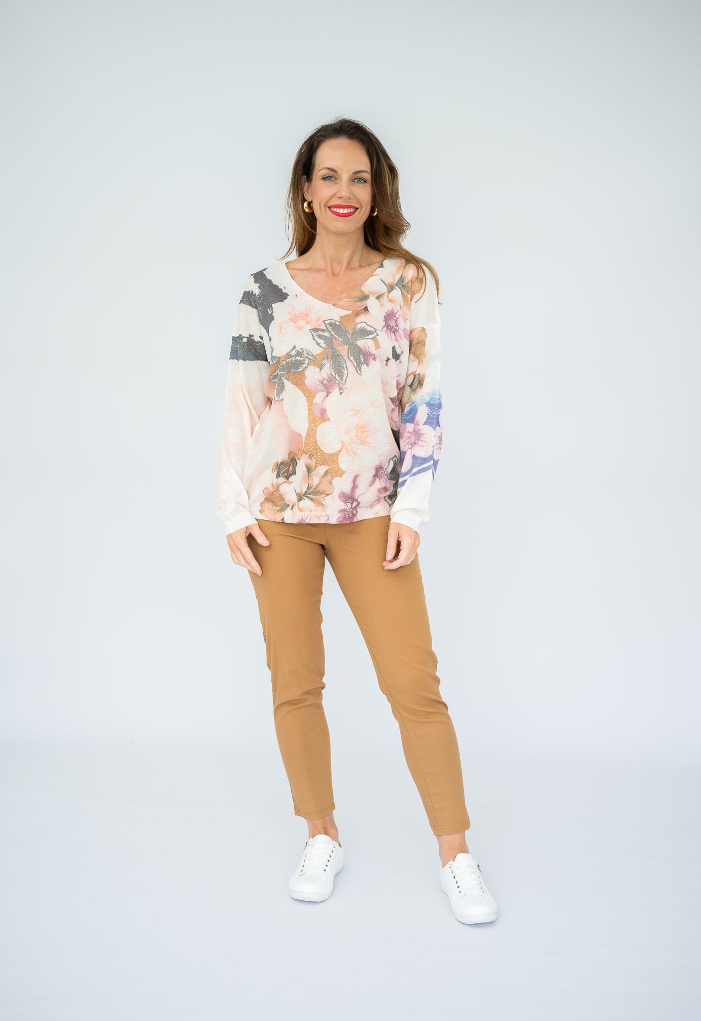 Elena Floral Knit Top