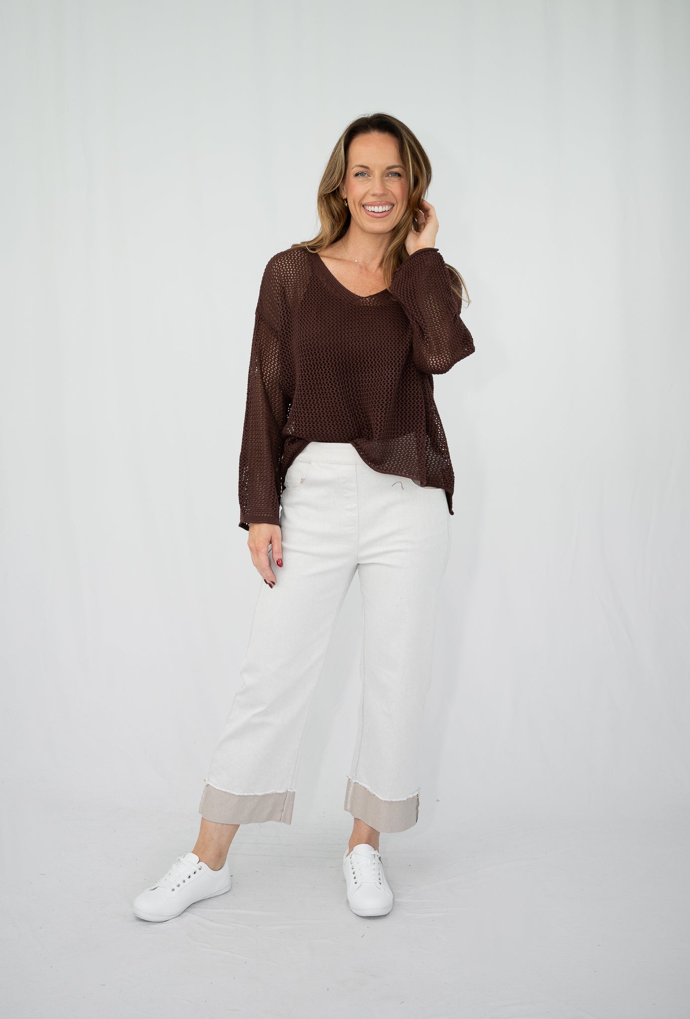 Valerie Open Knit Jumpers