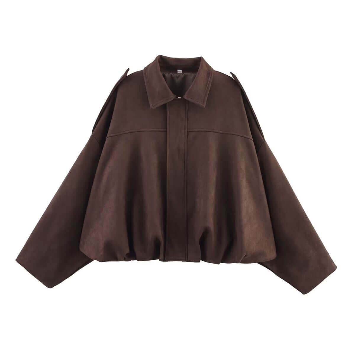 Juni Suede Bomber Jacket Chocolate