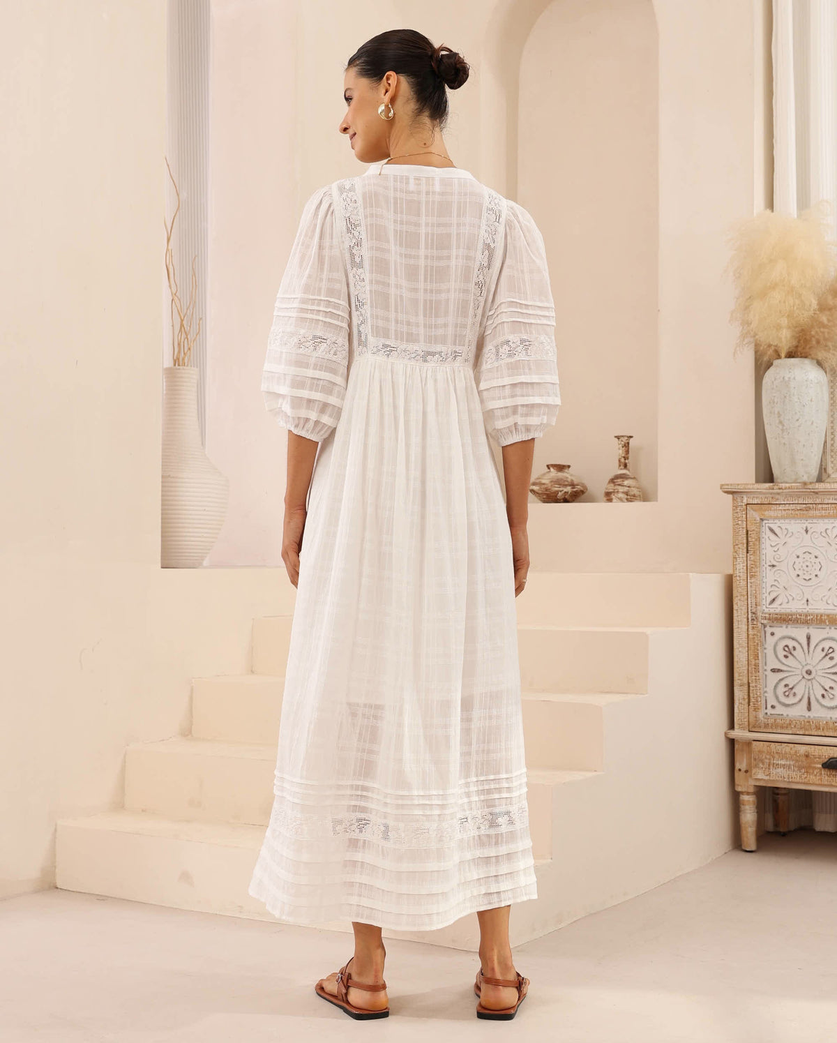 Cassandra Lace Detail Maxi Dress