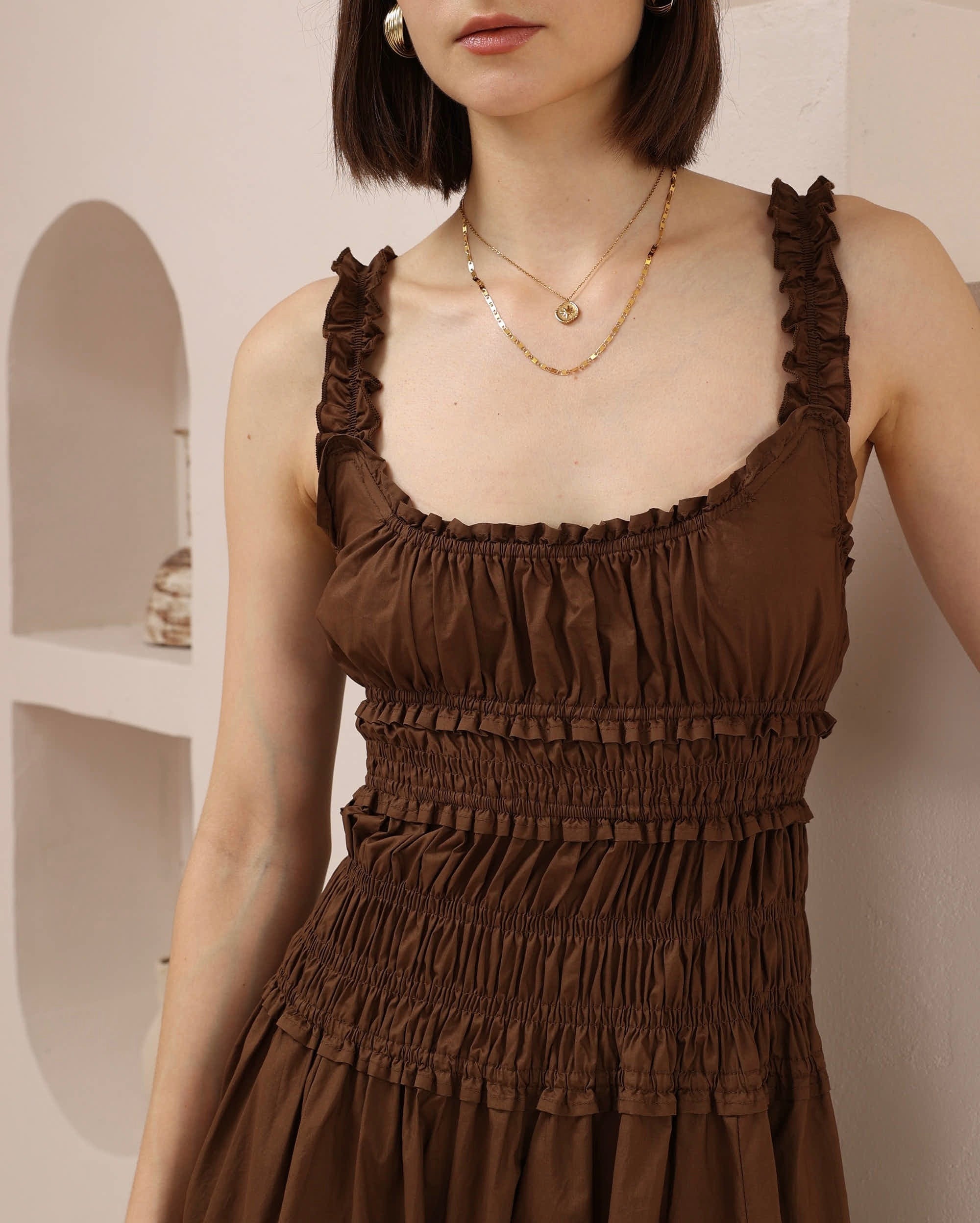 Bea Maxi Dress Chocolate