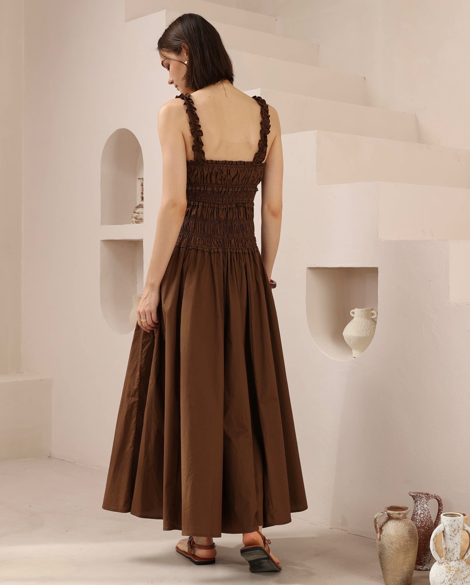 Bea Maxi Dress Chocolate