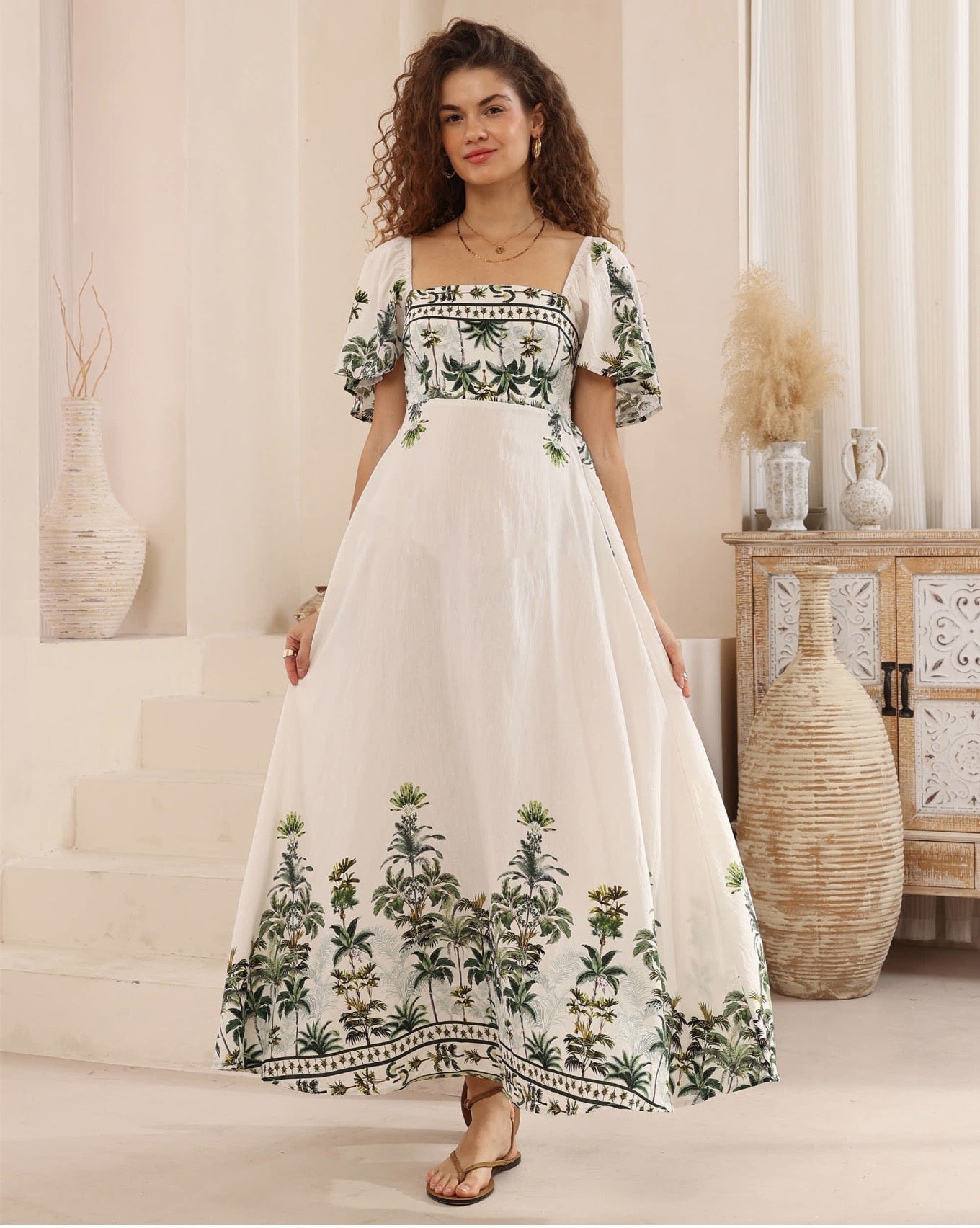 Haley Palms Maxi Dress