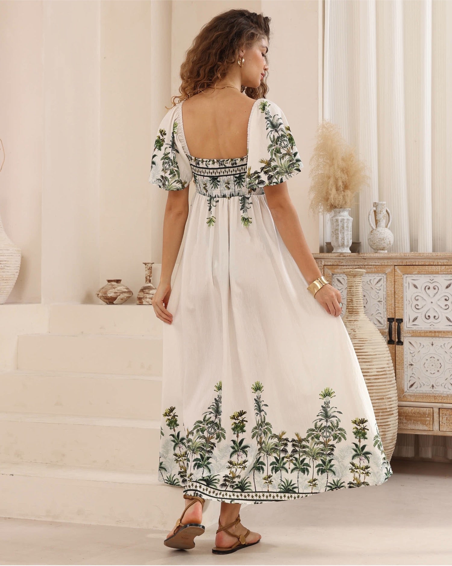 Haley Palms Maxi Dress