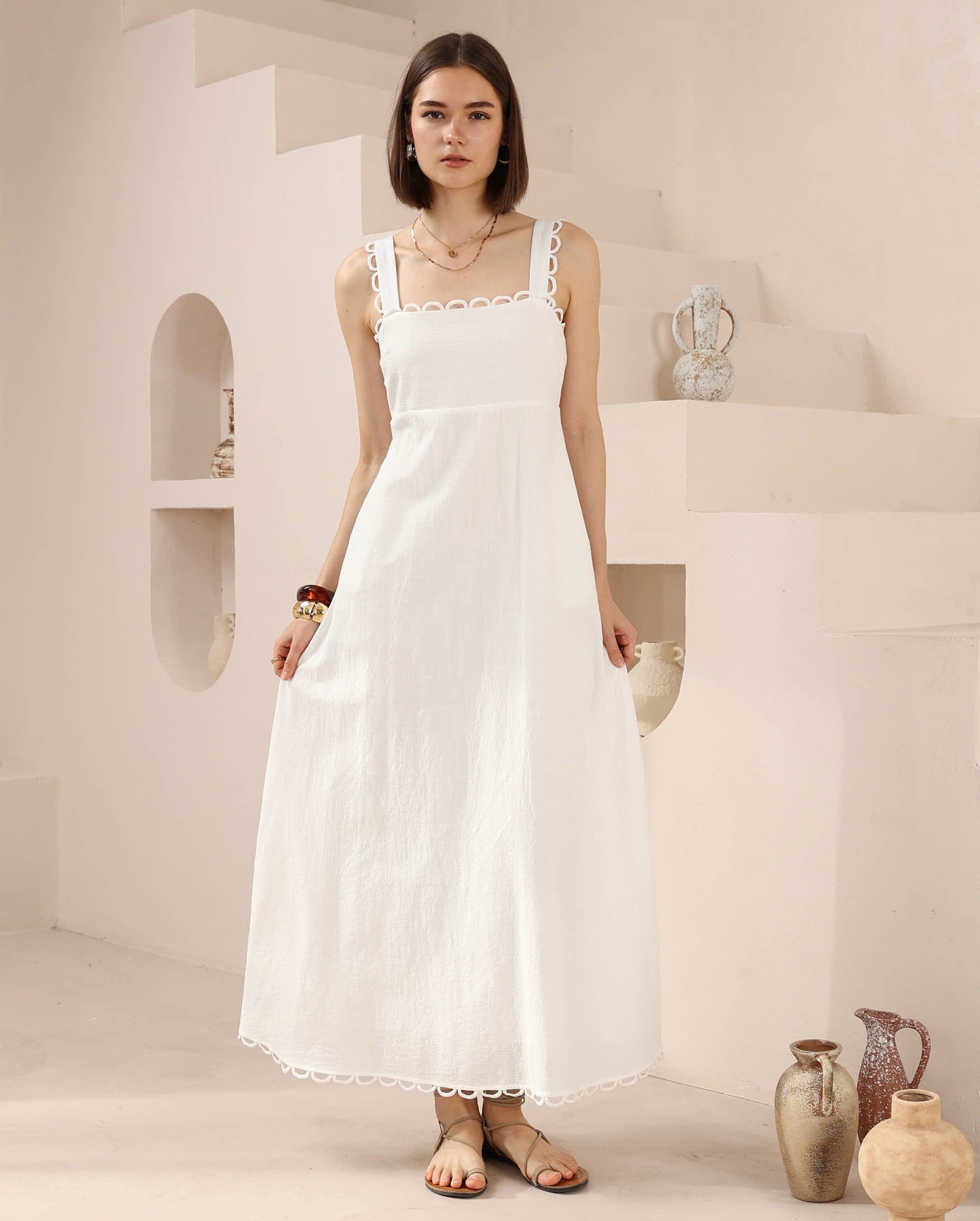 Sharri Maxi Dress White