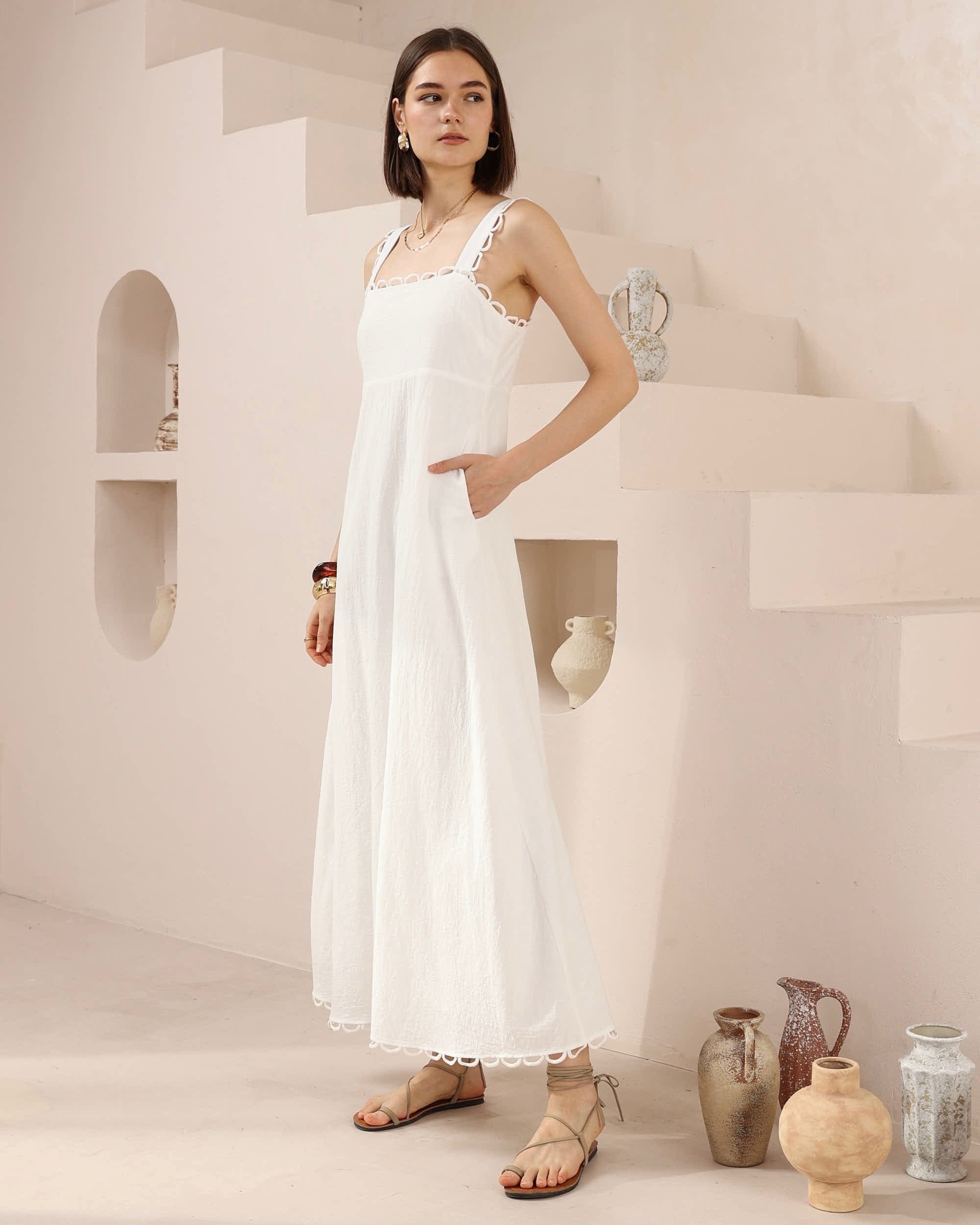 Sharri Maxi Dress White
