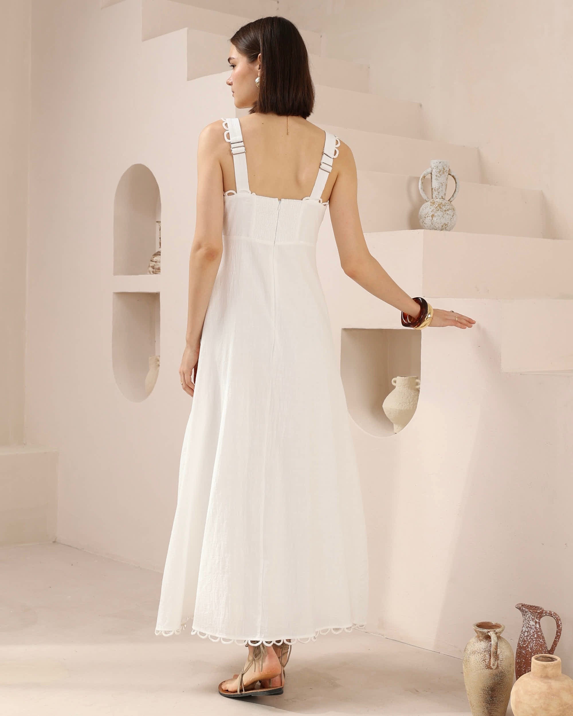 Sharri Maxi Dress White