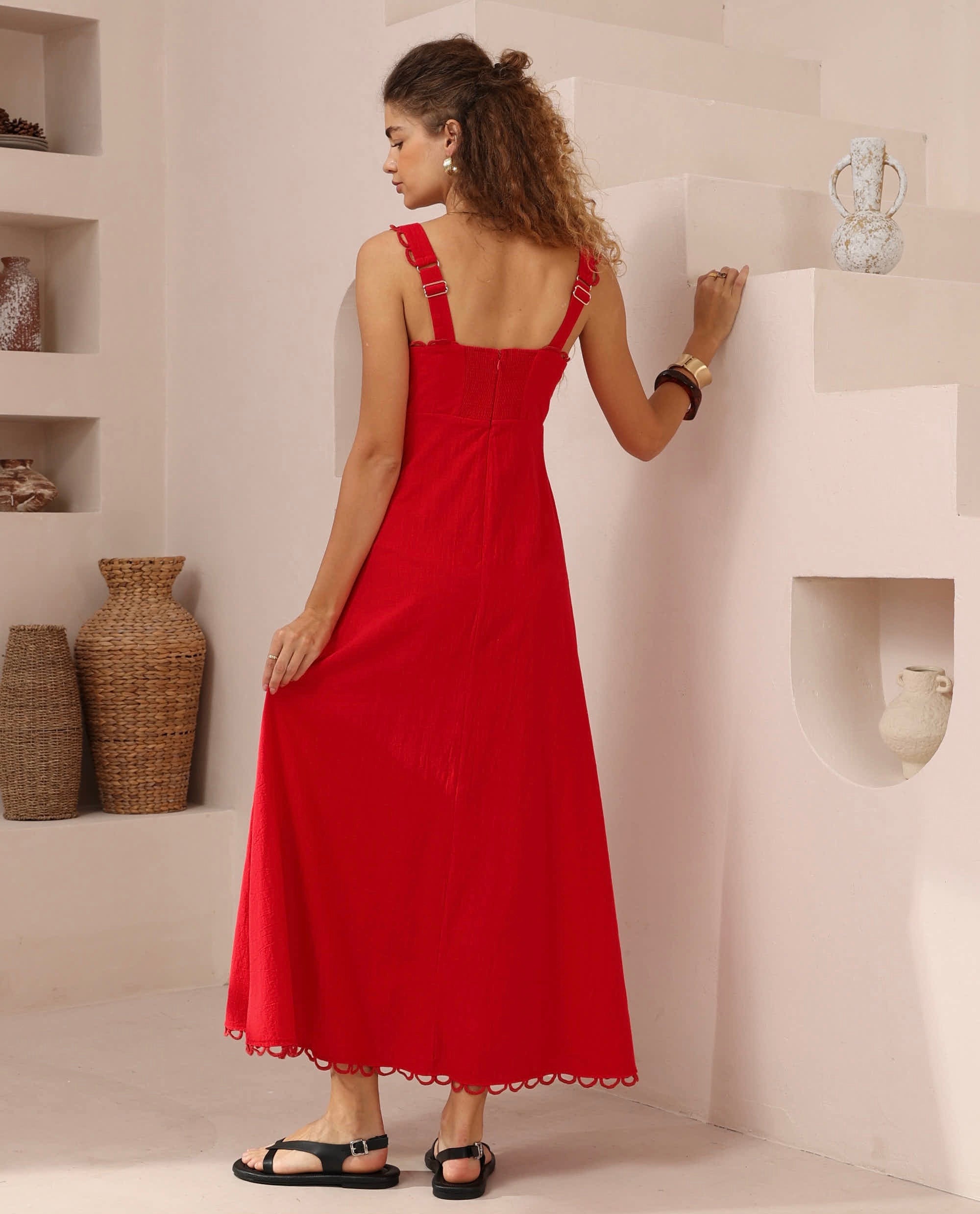 Sharri Maxi Dress Red