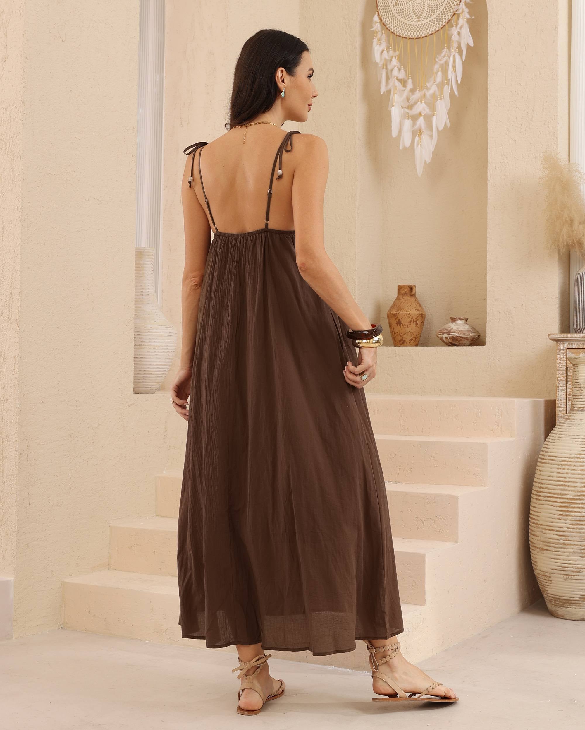 Celia Maxi Dress Chocolate