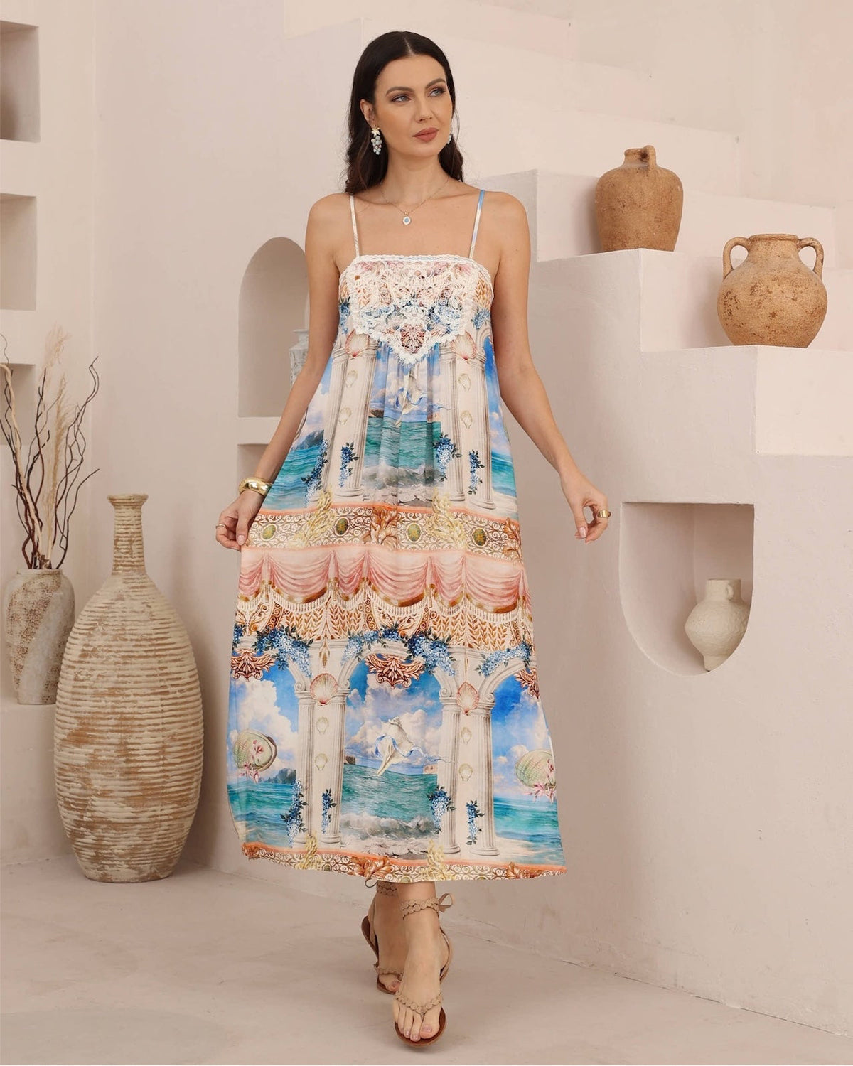 Umbria Elegance Midi Dress
