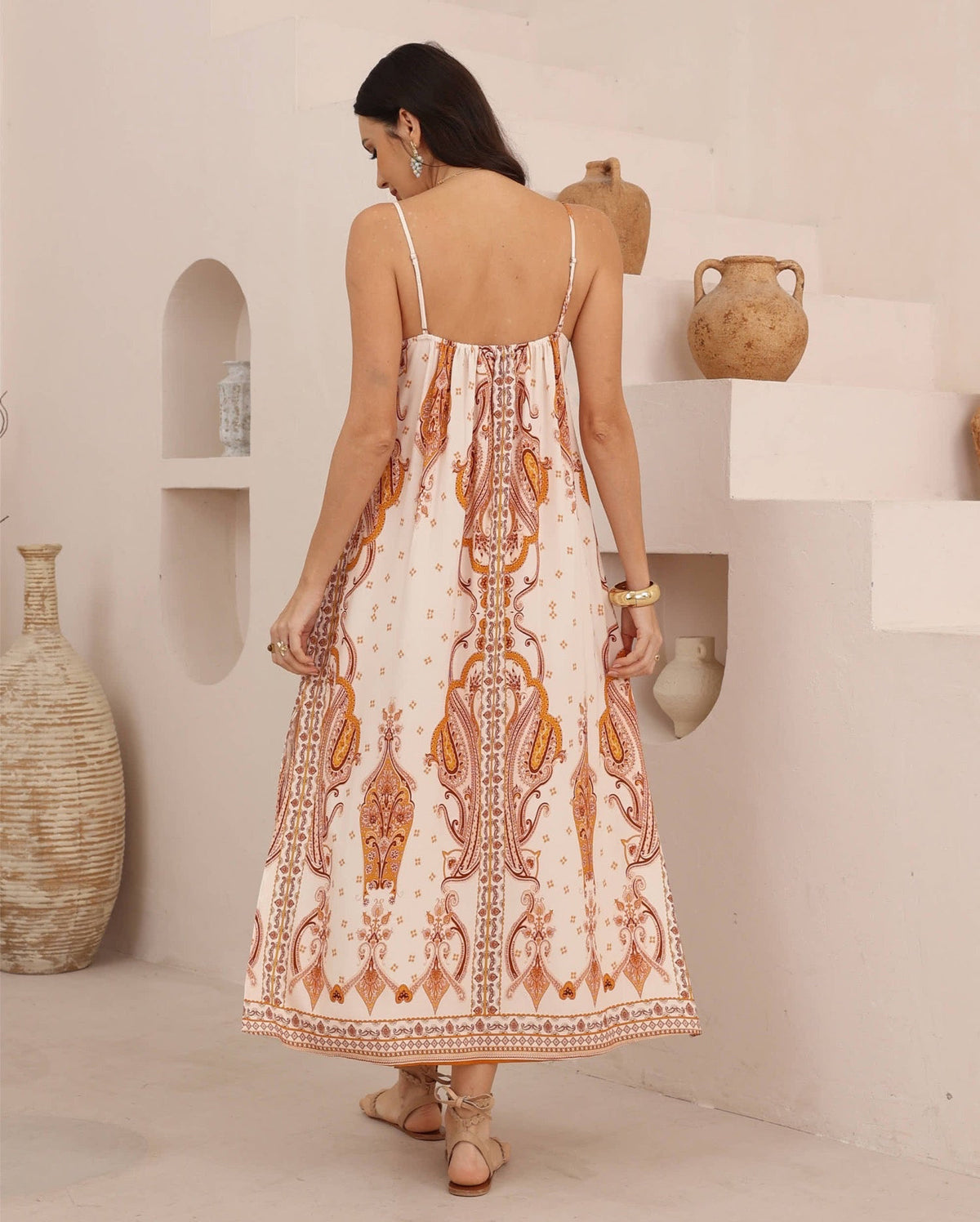 Teardrop Elegance Midi Dress